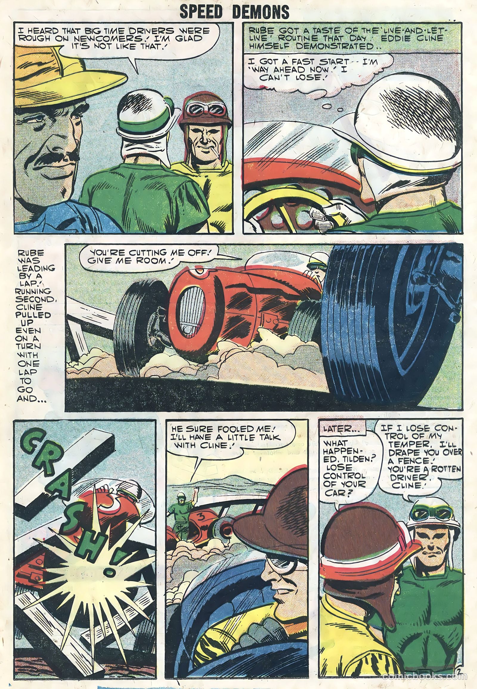Speed Demons #8 (1957) — page 21 of 36