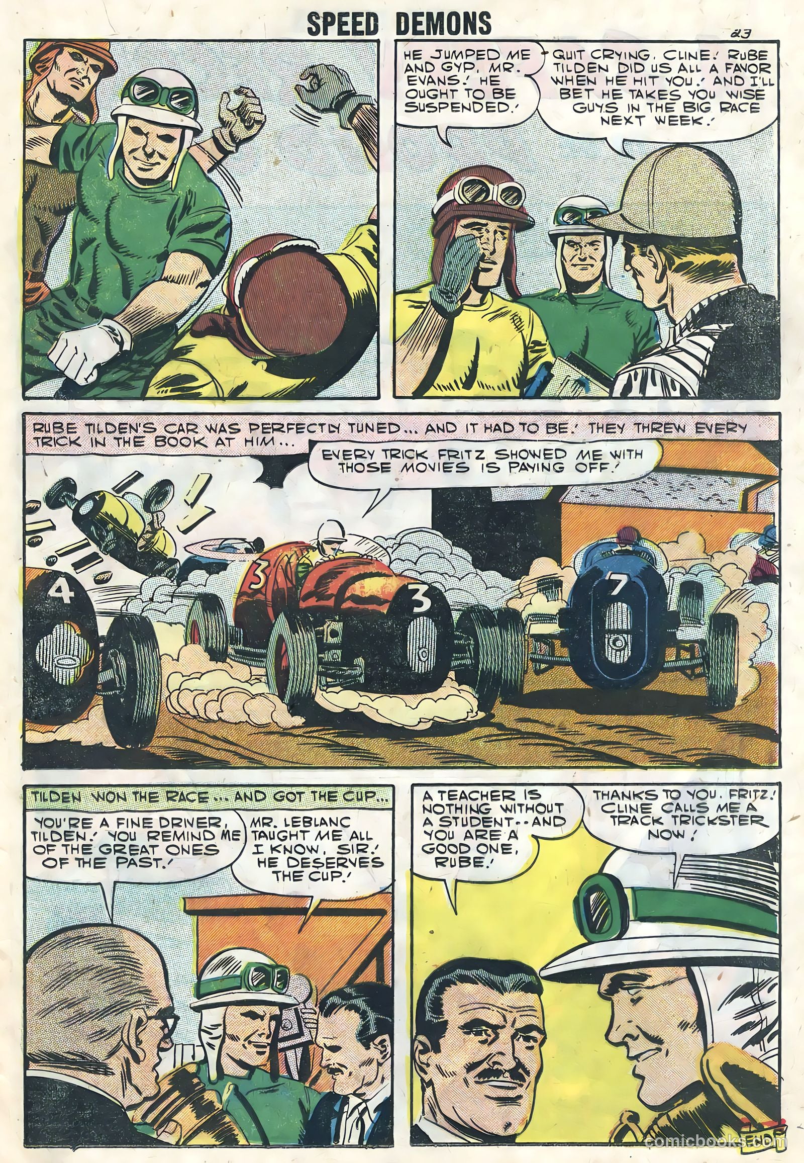 Speed Demons #8 (1957) — page 25 of 36