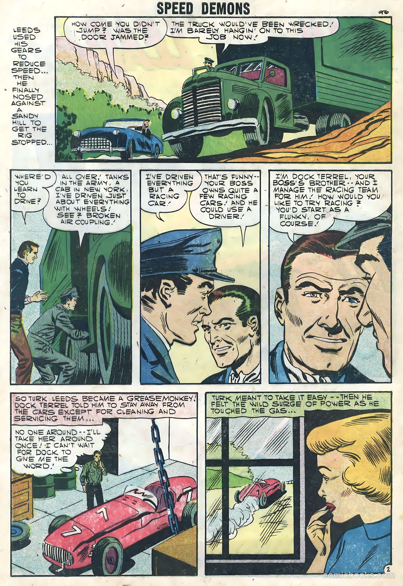 Speed Demons #8 (1957) — page 28 of 36