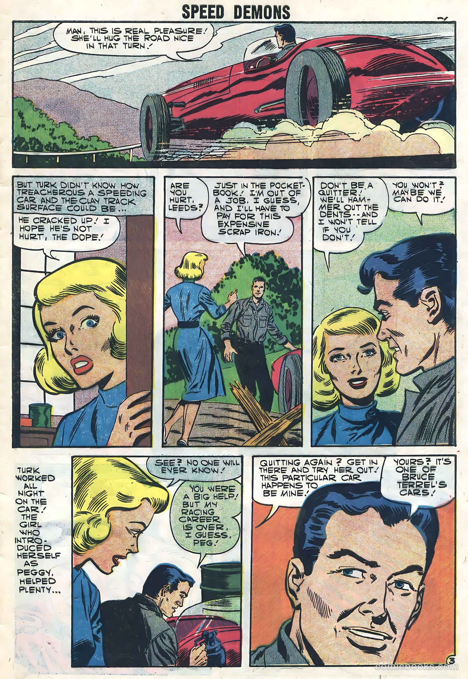 Speed Demons #8 (1957) — page 29 of 36