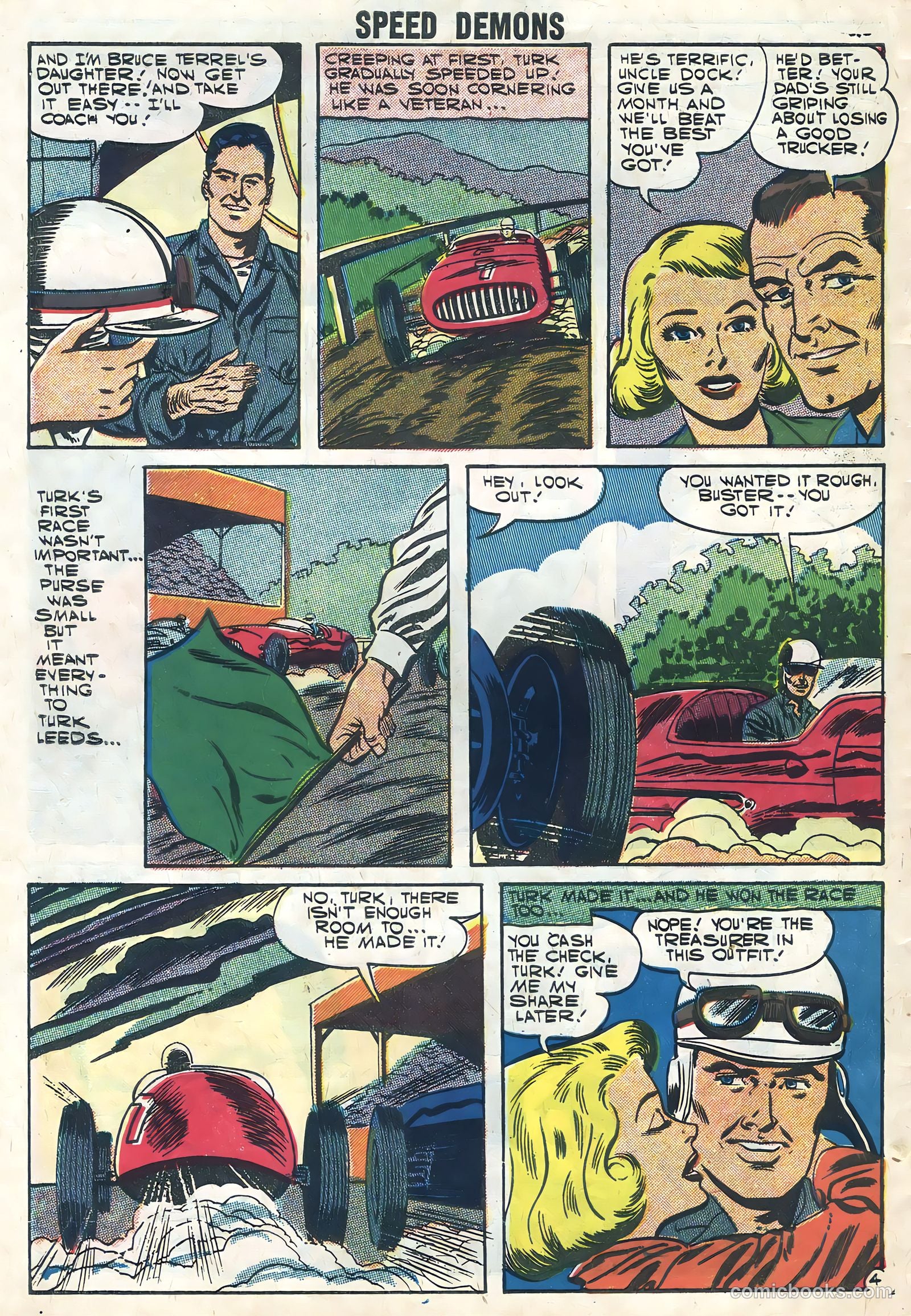 Speed Demons #8 (1957) — page 30 of 36