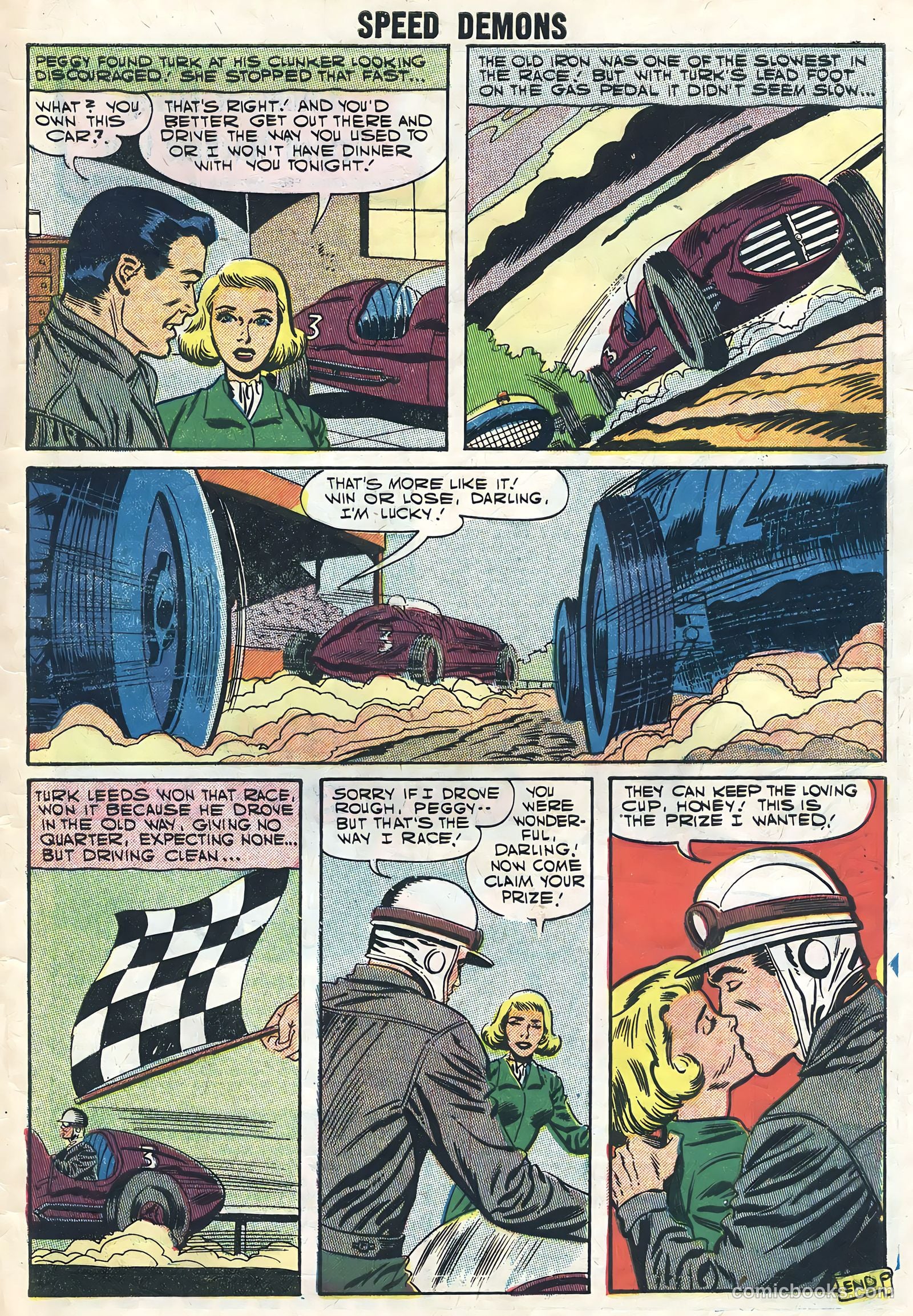 Speed Demons #8 (1957) — page 33 of 36