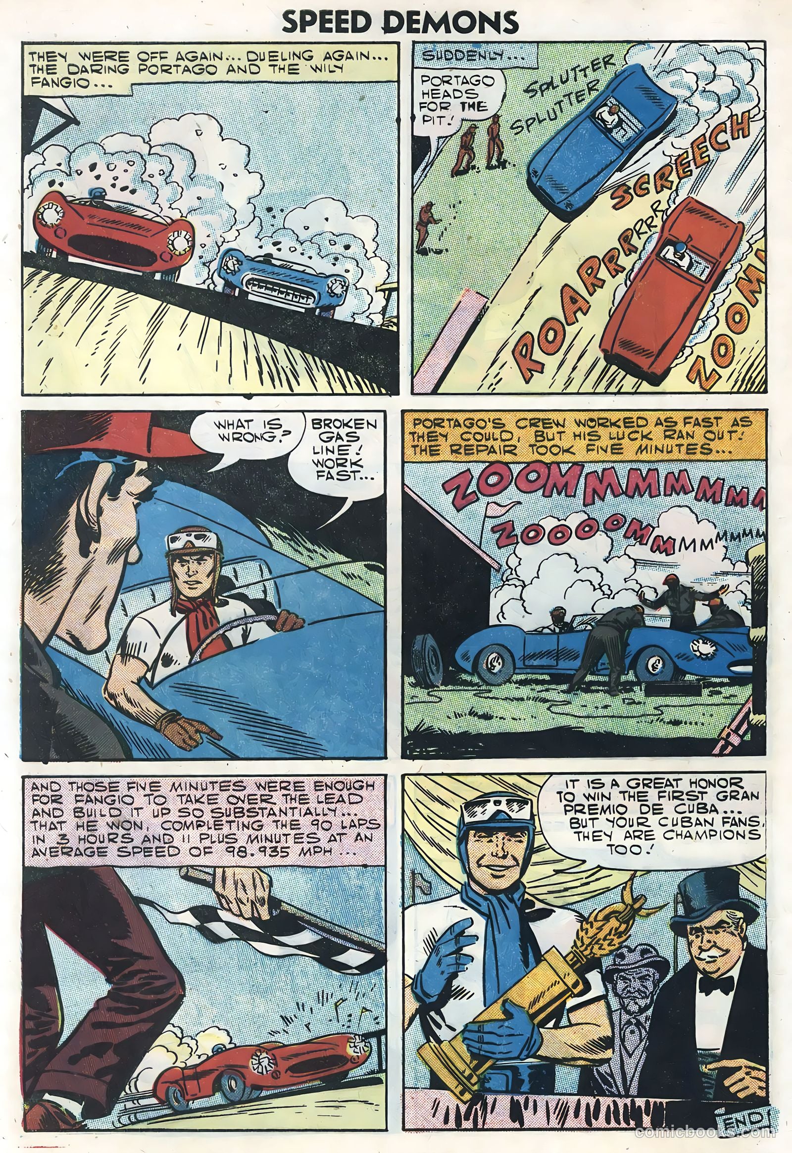 Speed Demons #9 (1958) — page 8 of 36