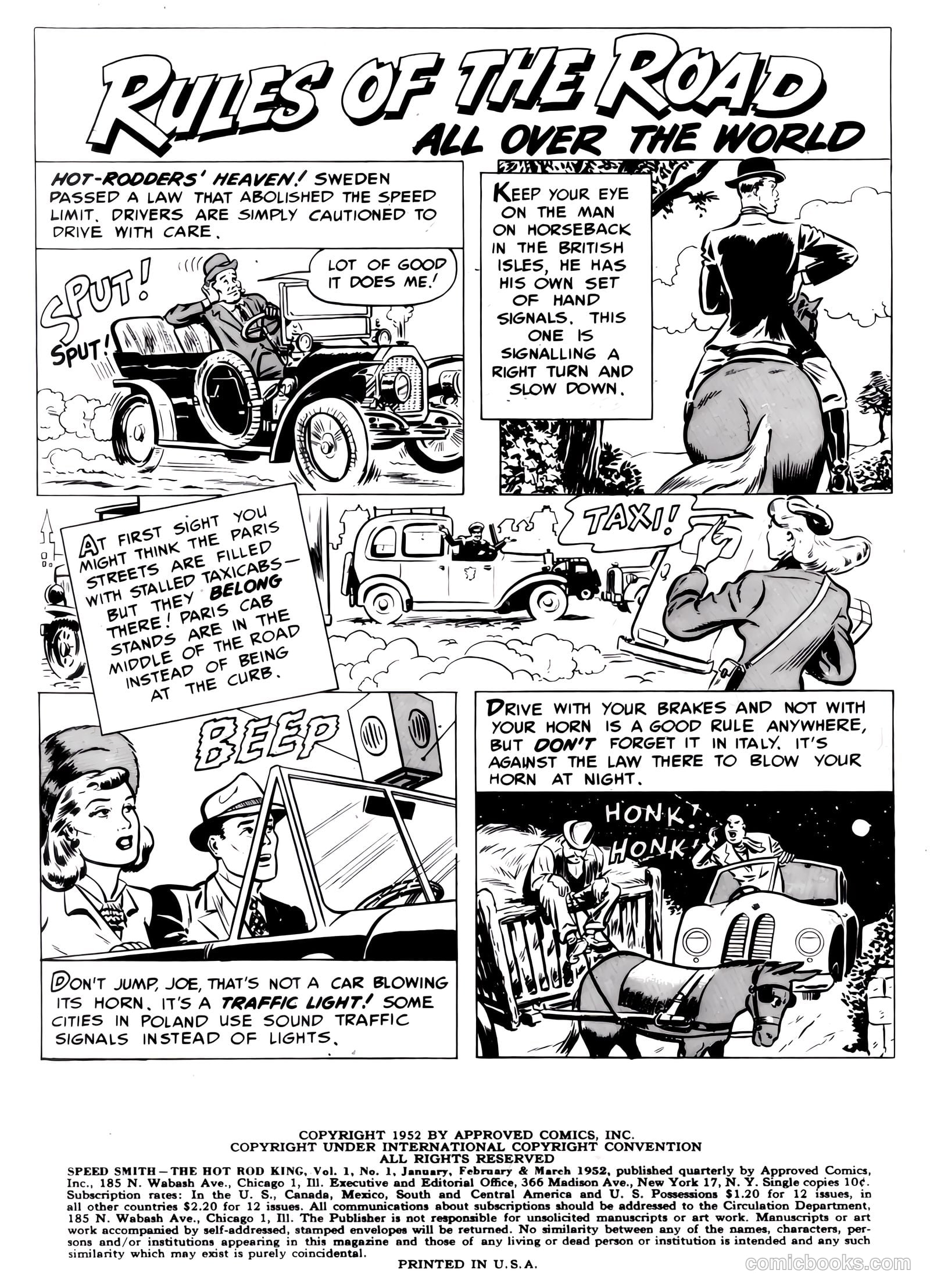 Speed Smith, the Hot Rod King #1 (1952) — page 2 of 36
