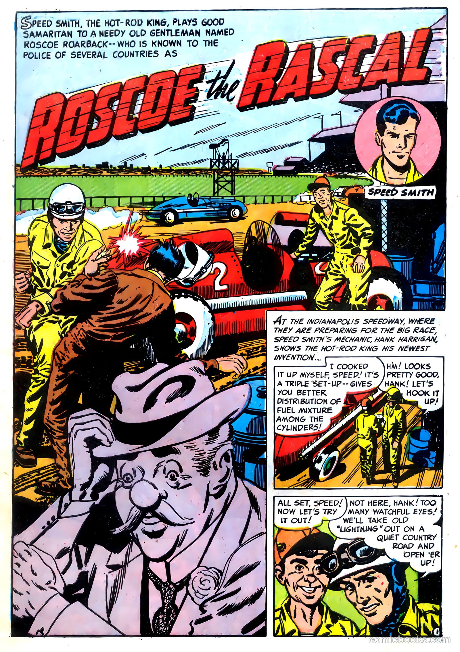 Speed Smith, the Hot Rod King #1 (1952) — page 3 of 36