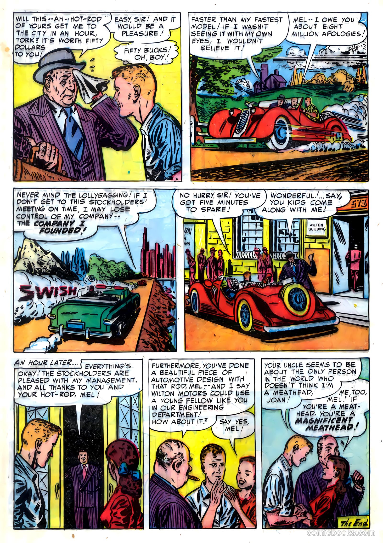 Speed Smith, the Hot Rod King #1 (1952) — page 28 of 36