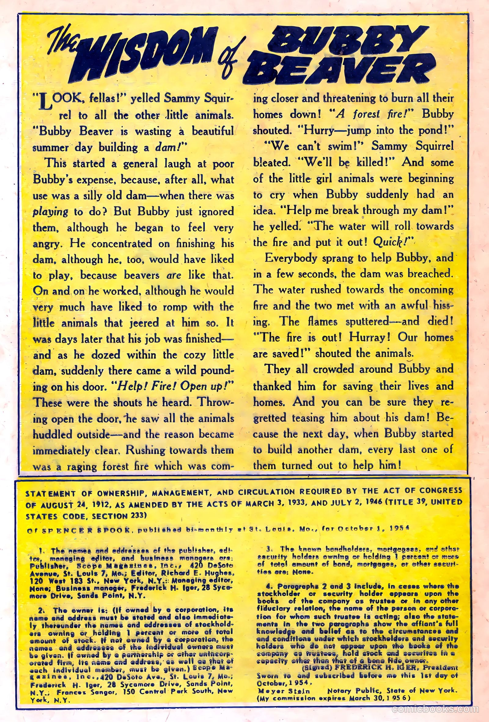 Spencer Spook #100 (1955) — page 20 of 36