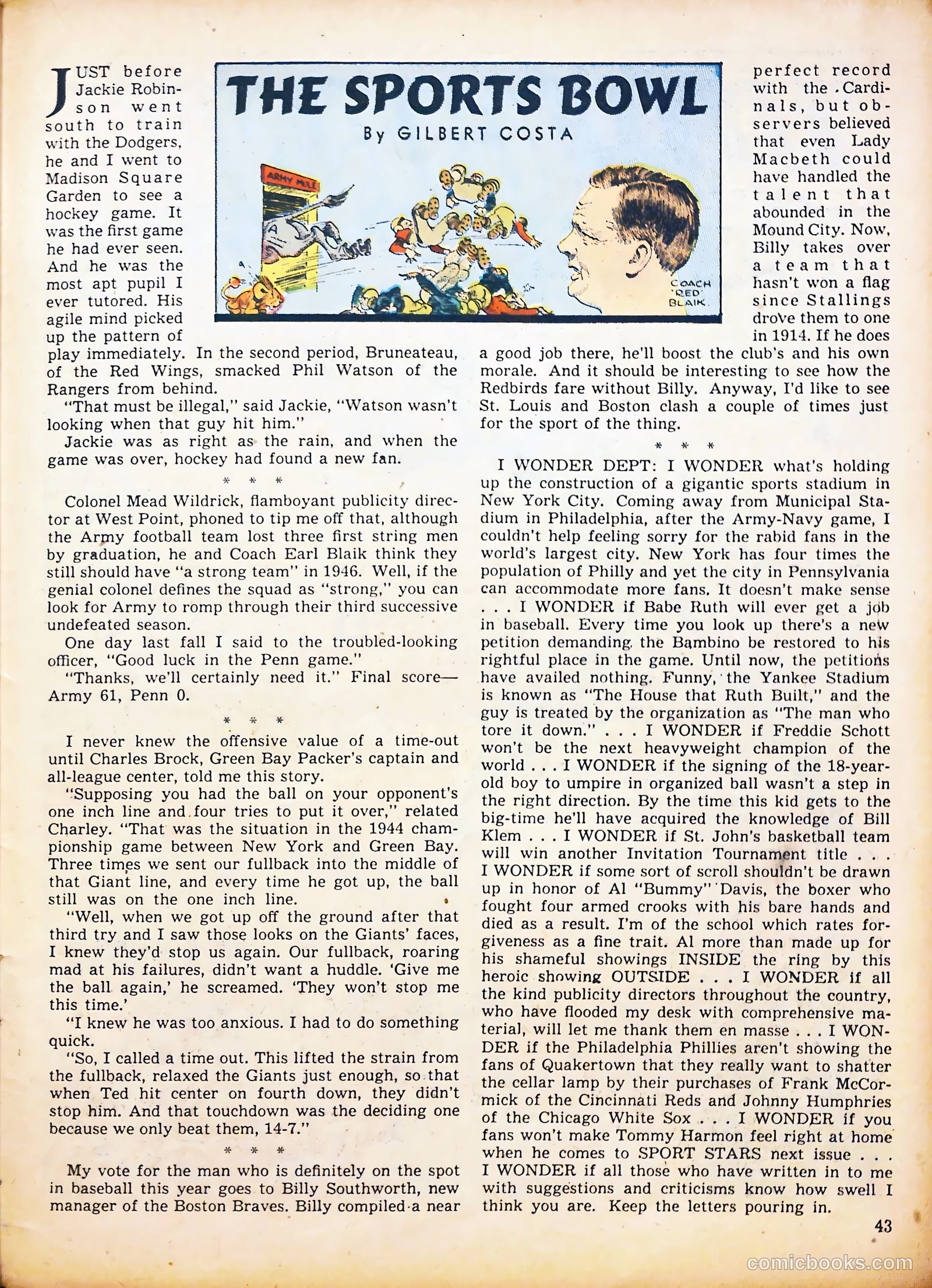 Sport Stars #2 (1946) — page 43 of 61