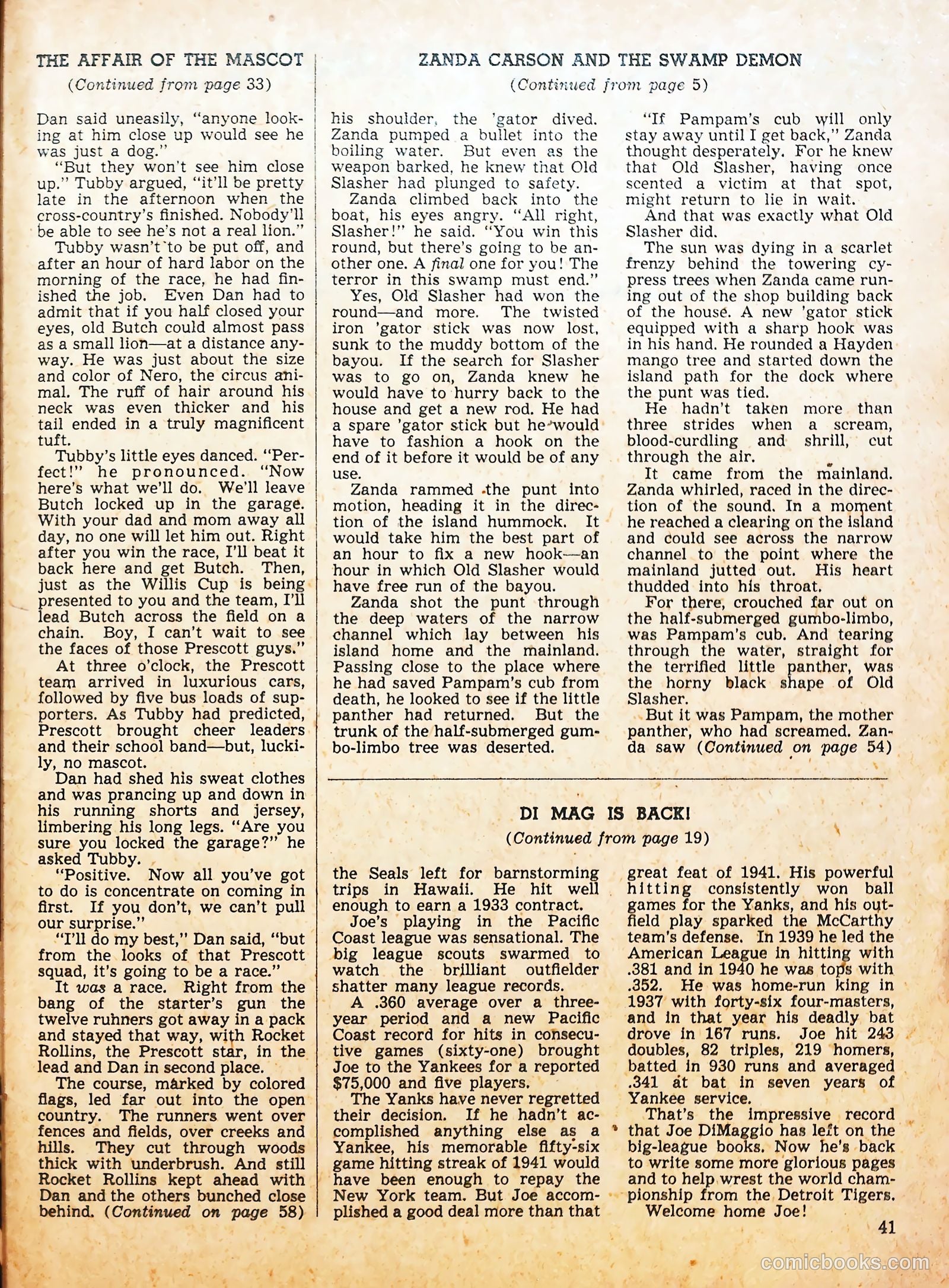 Sport Stars #3 (1946) — page 40 of 59