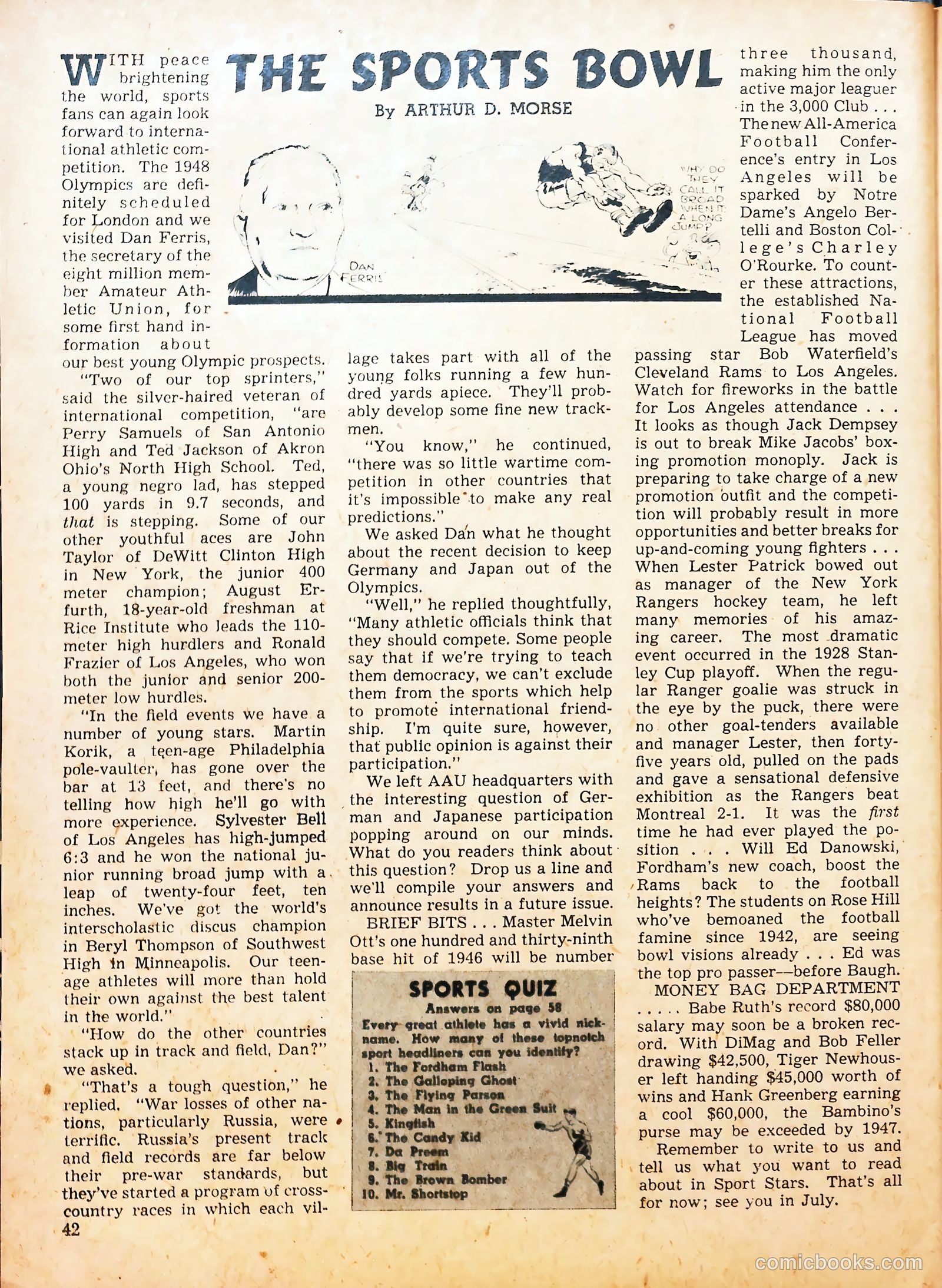 Sport Stars #3 (1946) — page 41 of 59
