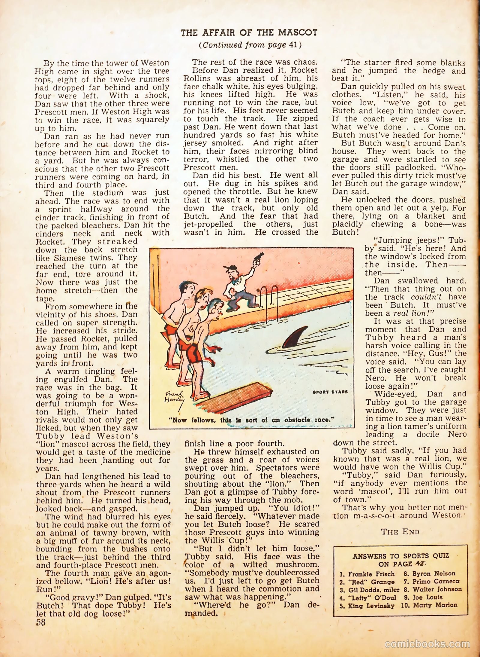 Sport Stars #3 (1946) — page 57 of 59