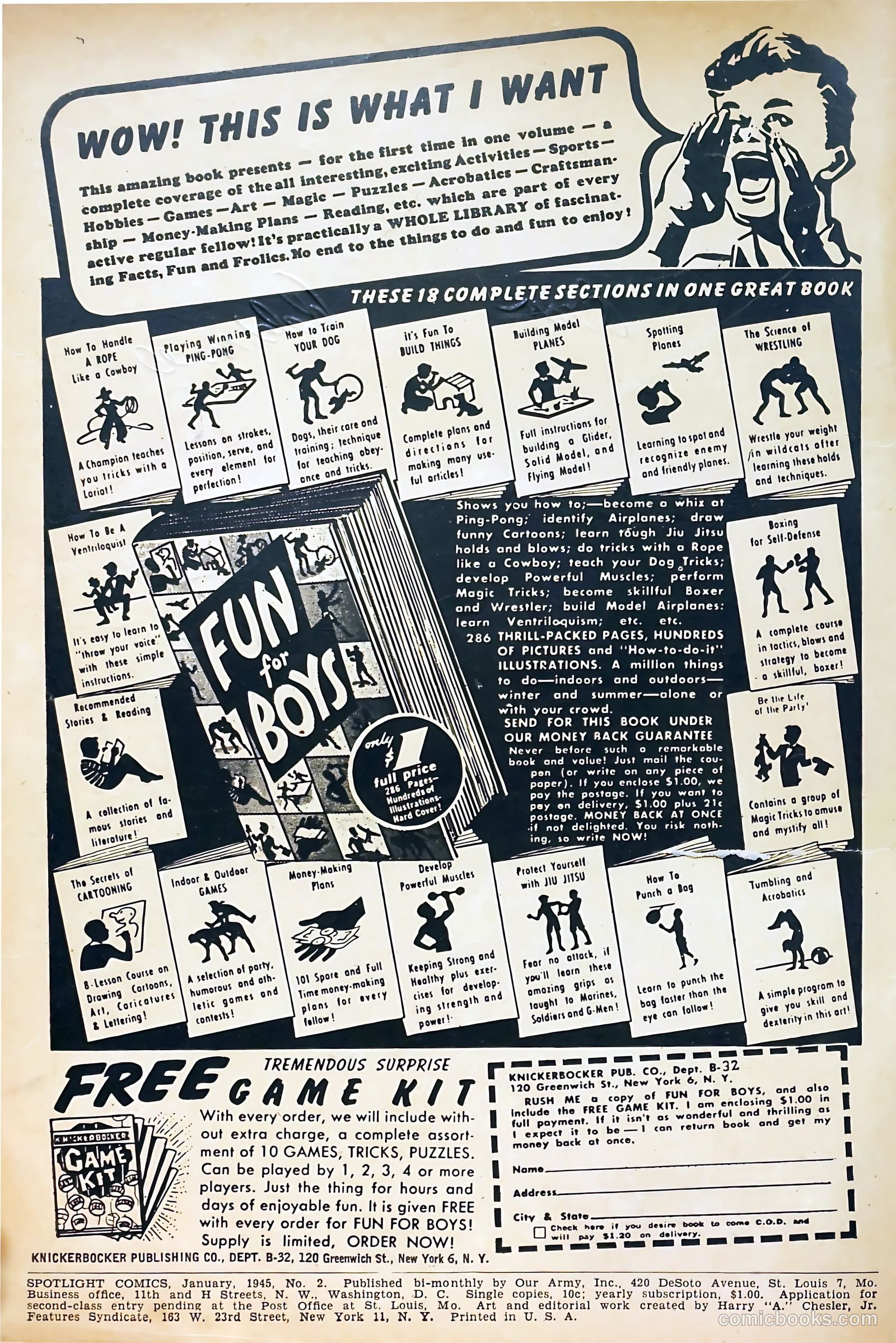 Spotlight Comics #2 (1945) — page 2 of 50