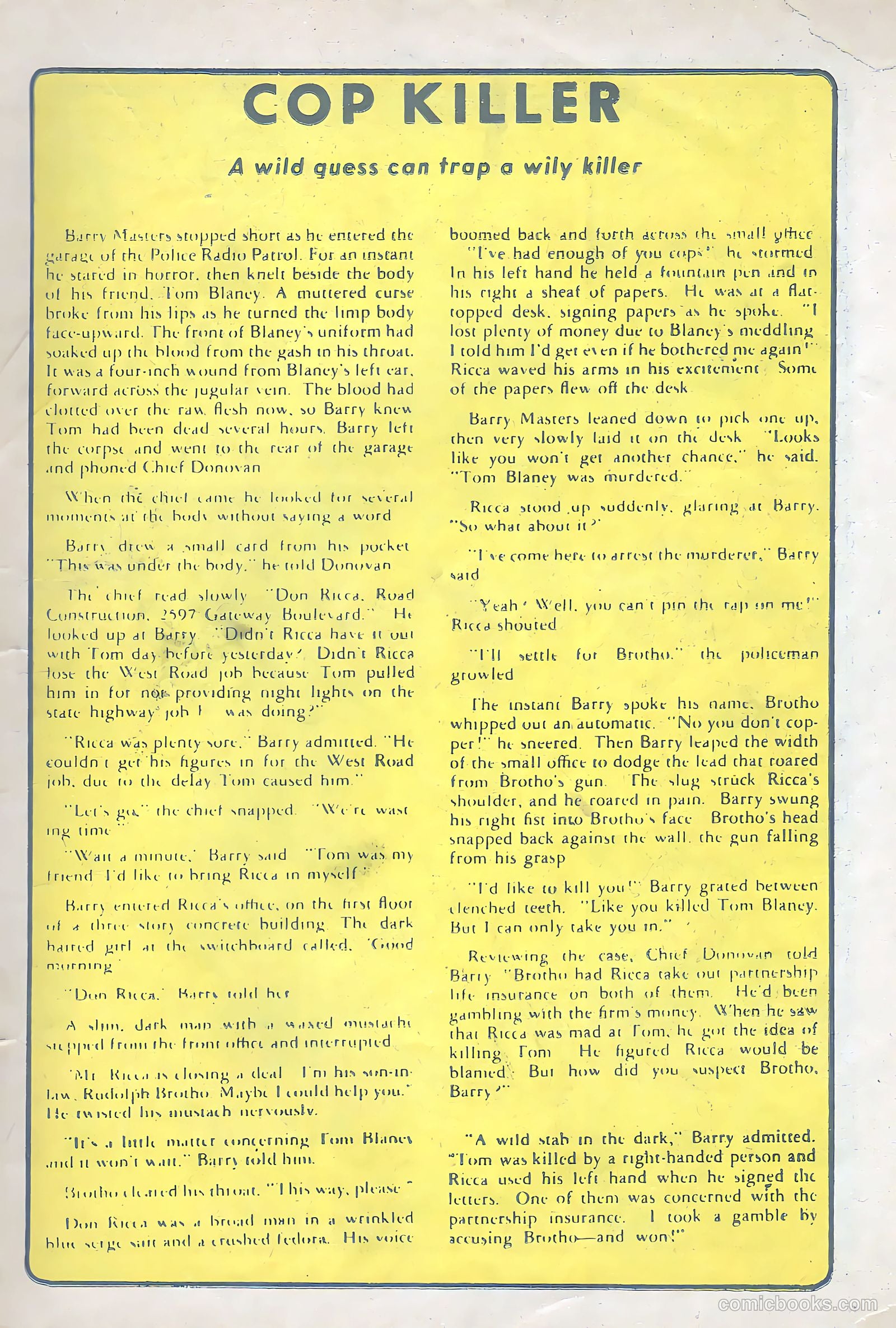 Spotlight Comics #3 (1945) — page 16 of 49