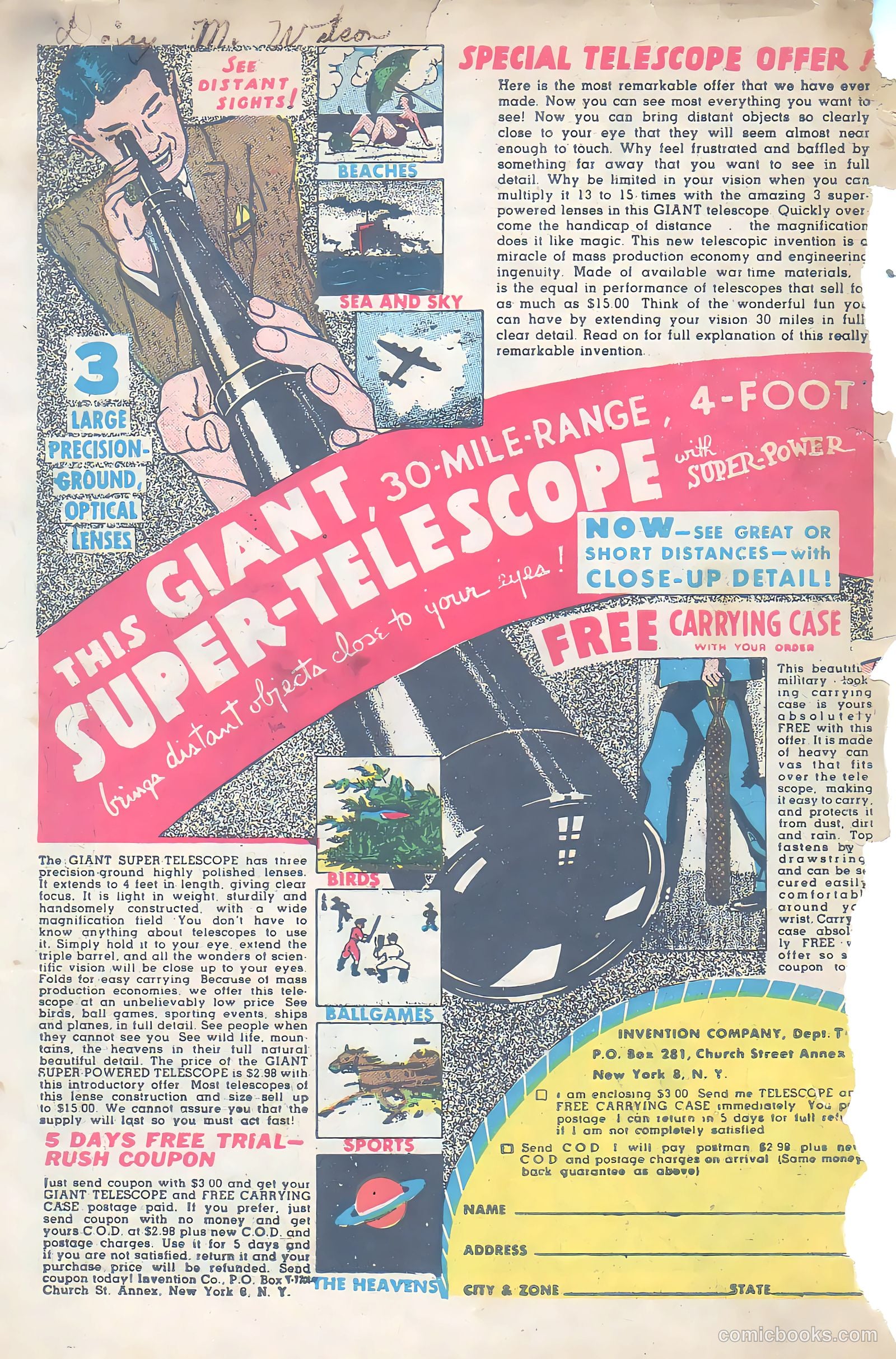 Spotlight Comics #3 (1945) — page 49 of 49