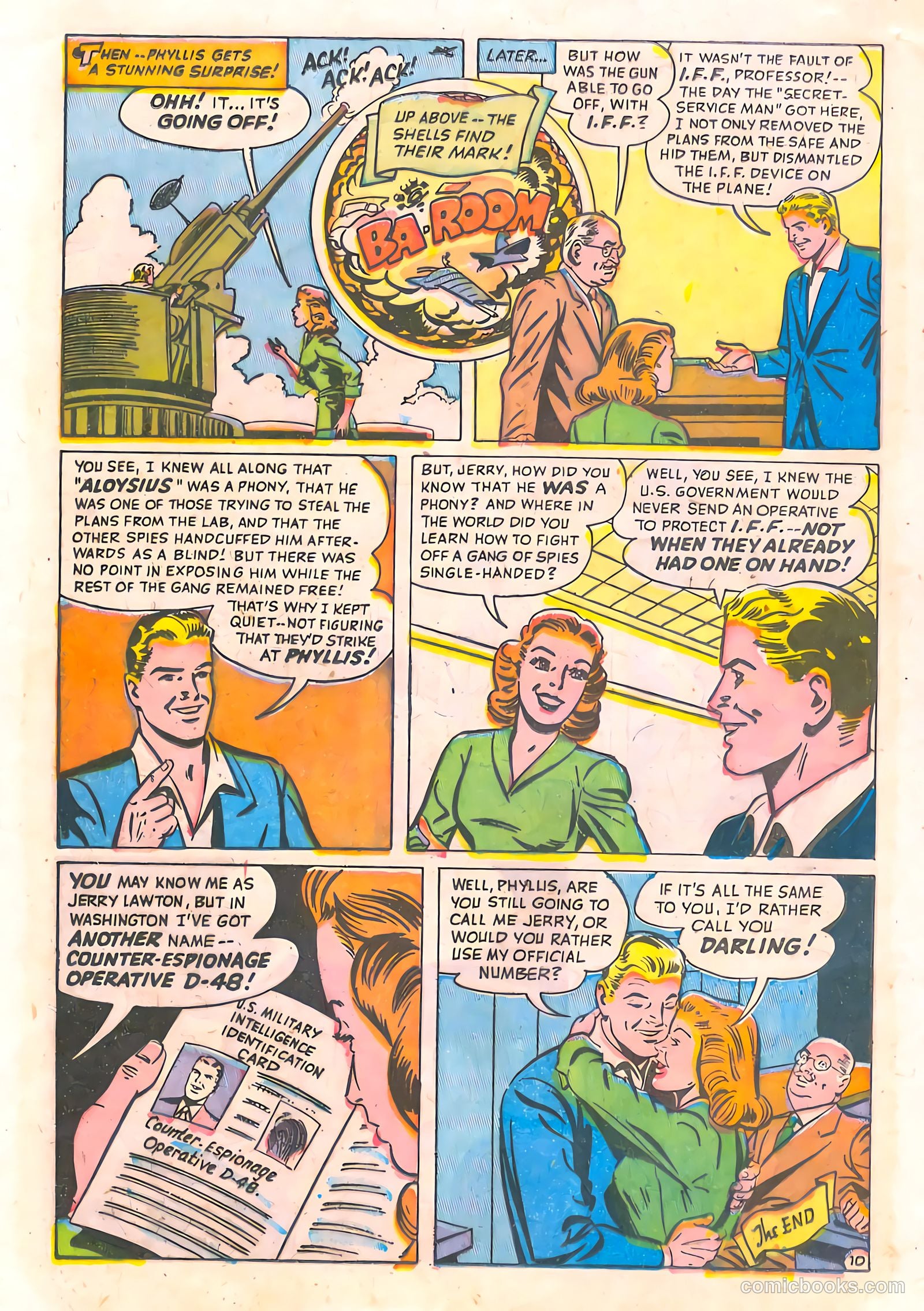 Spy and Counterspy #1 (1949) — page 36 of 52