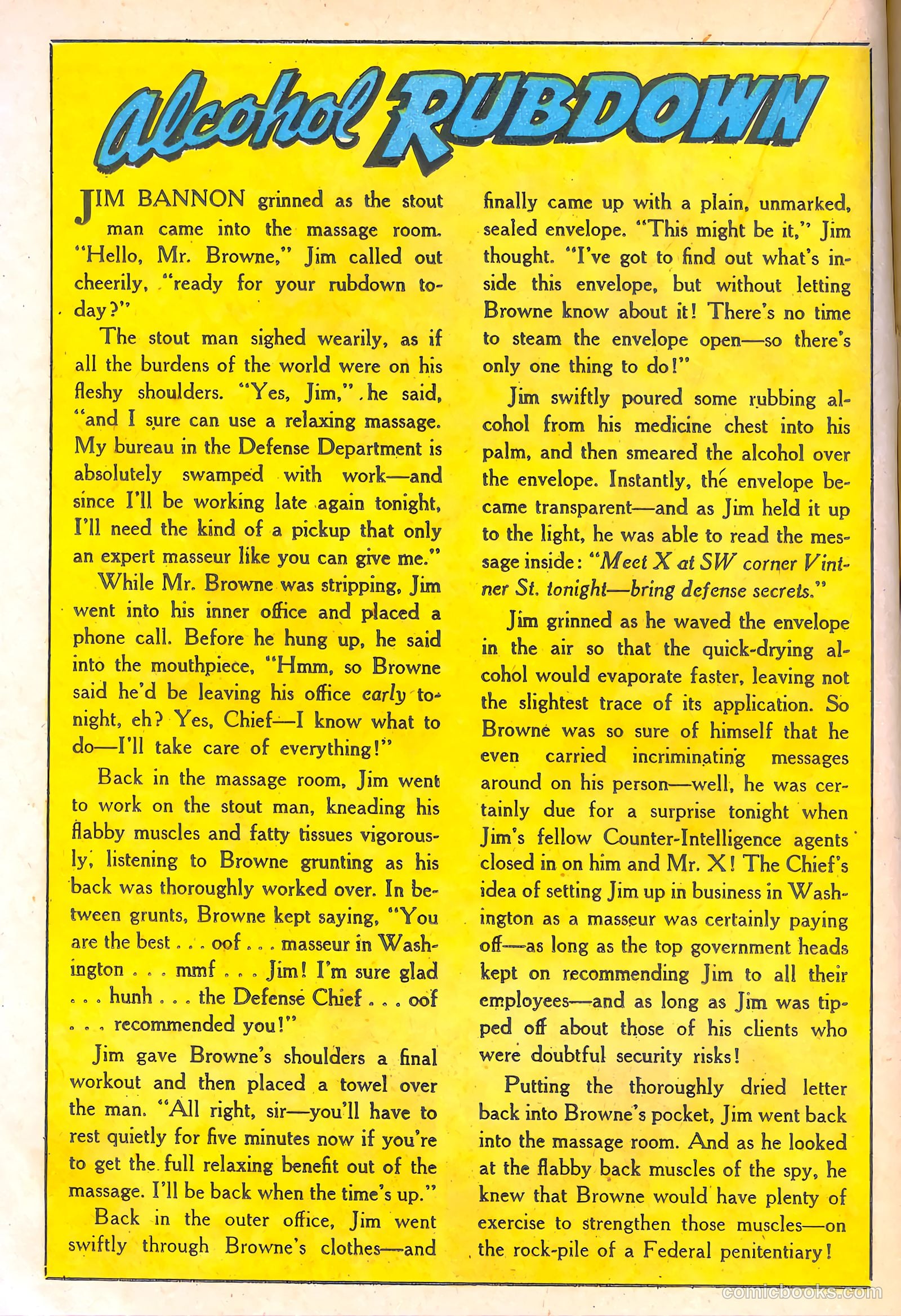 Spy-Hunters #10 (1951) — page 22 of 52