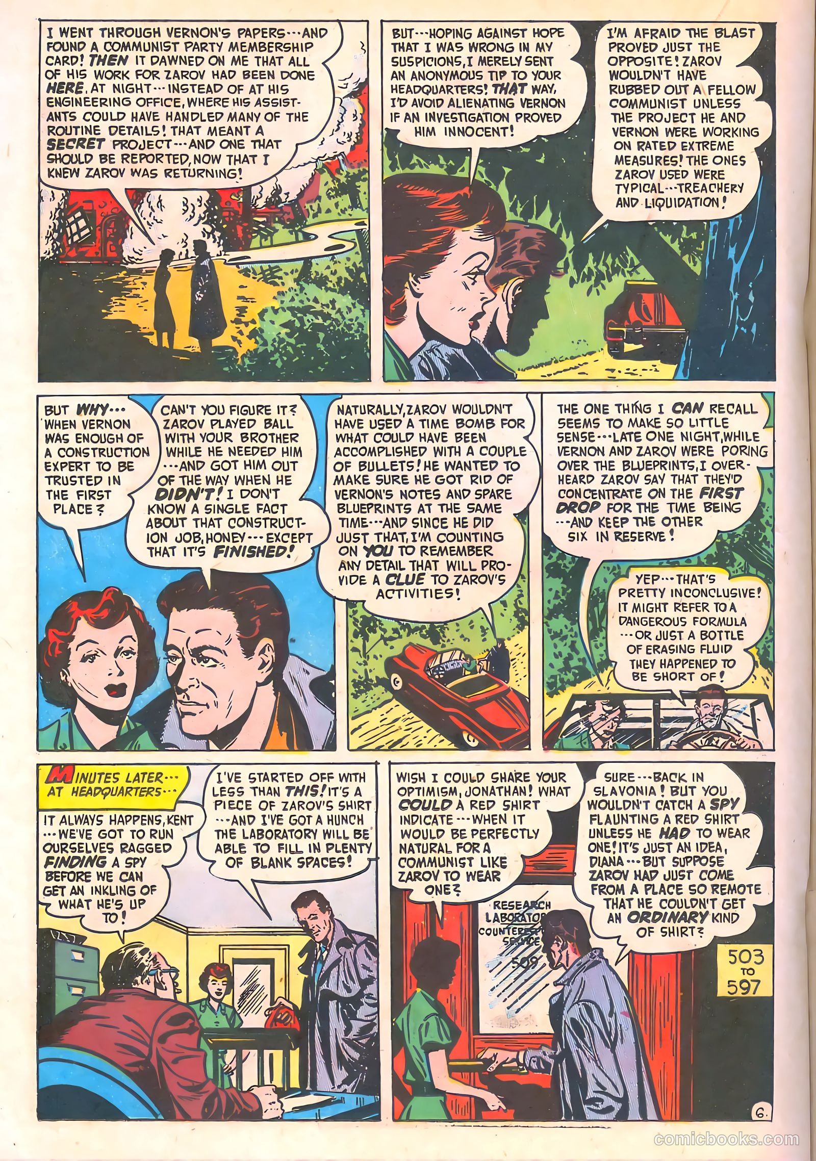 Spy-Hunters #10 (1951) — page 28 of 52
