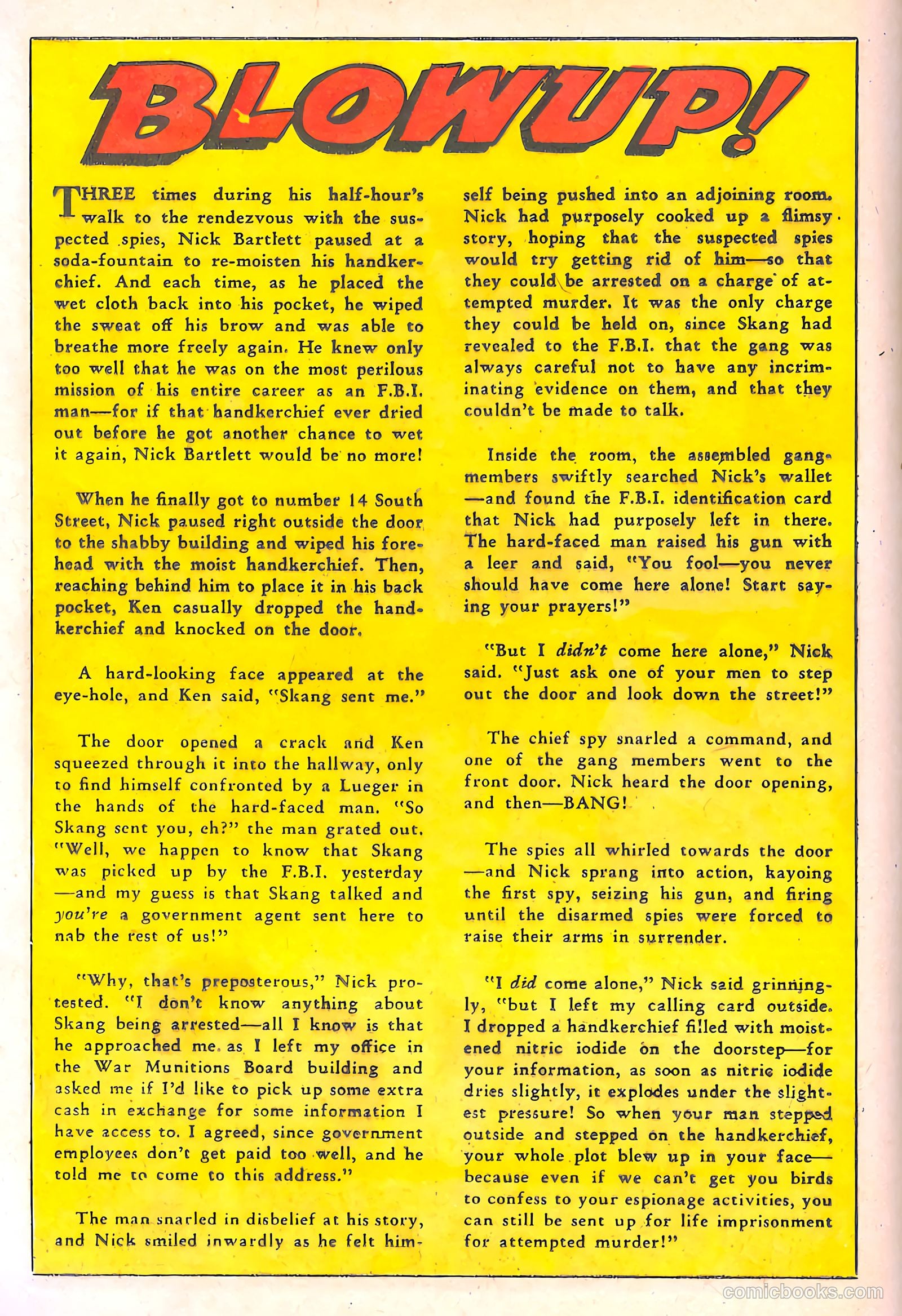 Spy-Hunters #10 (1951) — page 36 of 52