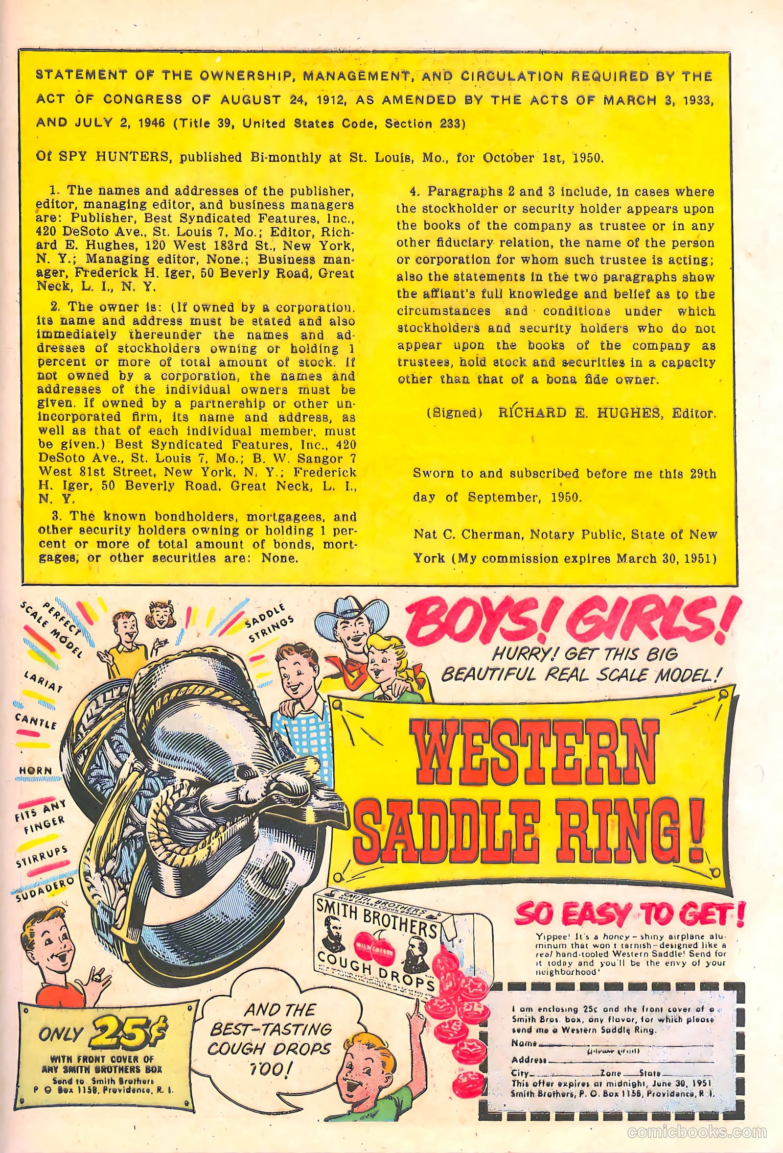 Spy-Hunters #10 (1951) — page 41 of 52