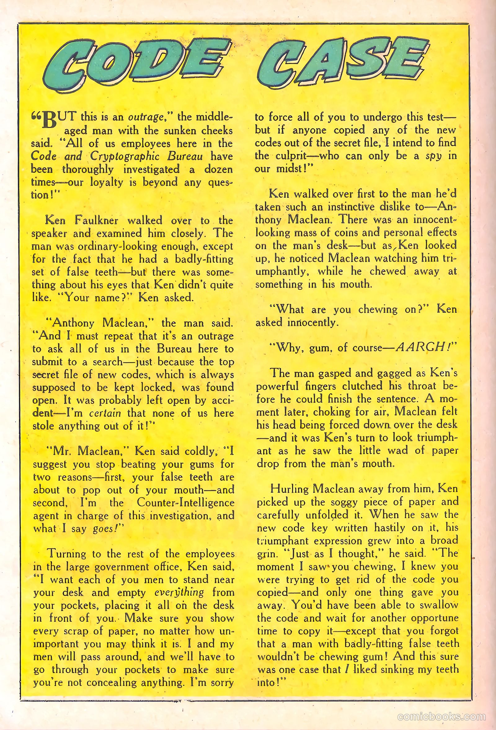 Spy-Hunters #10 (1951) — page 42 of 52