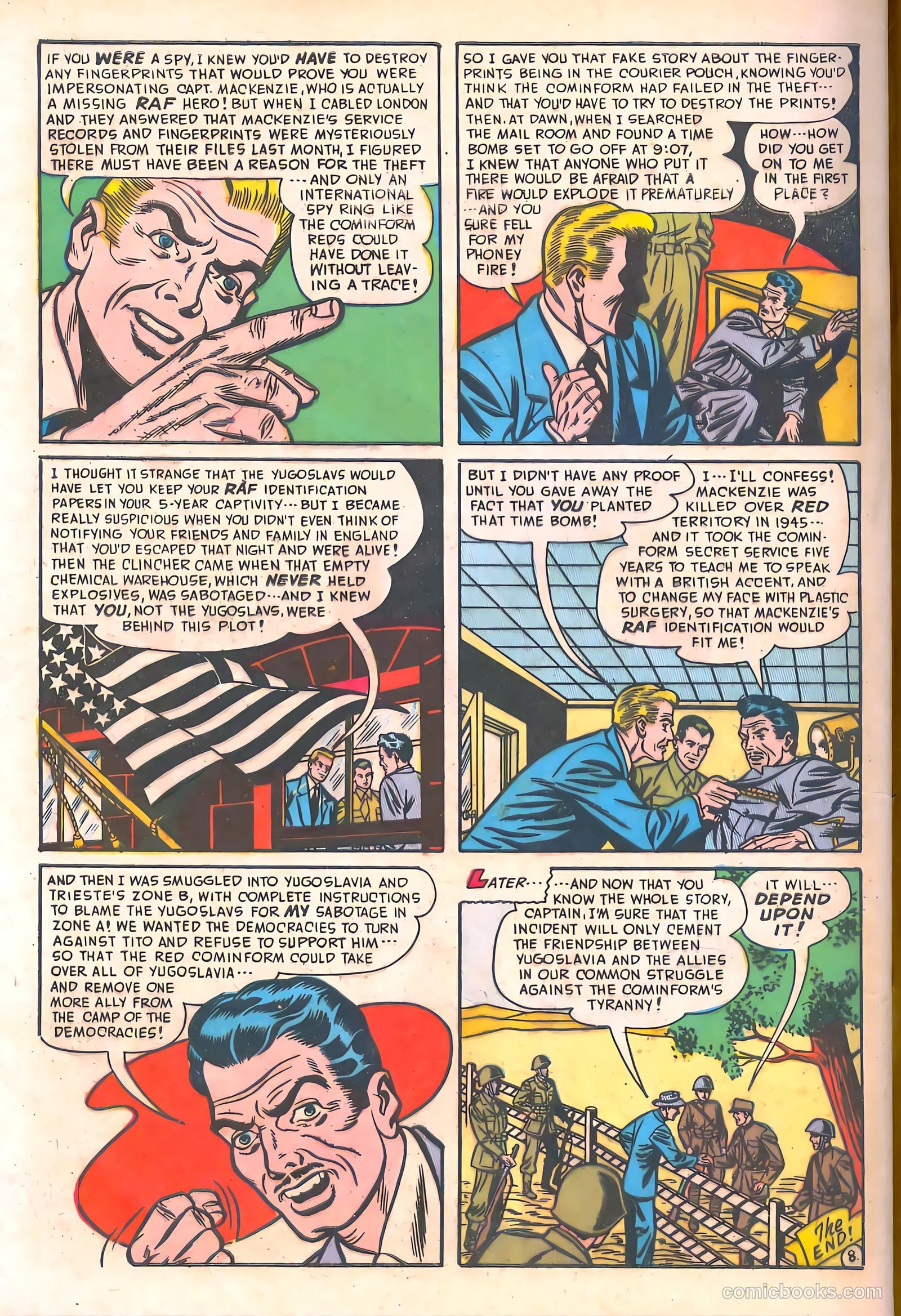 Spy-Hunters #10 (1951) — page 50 of 52