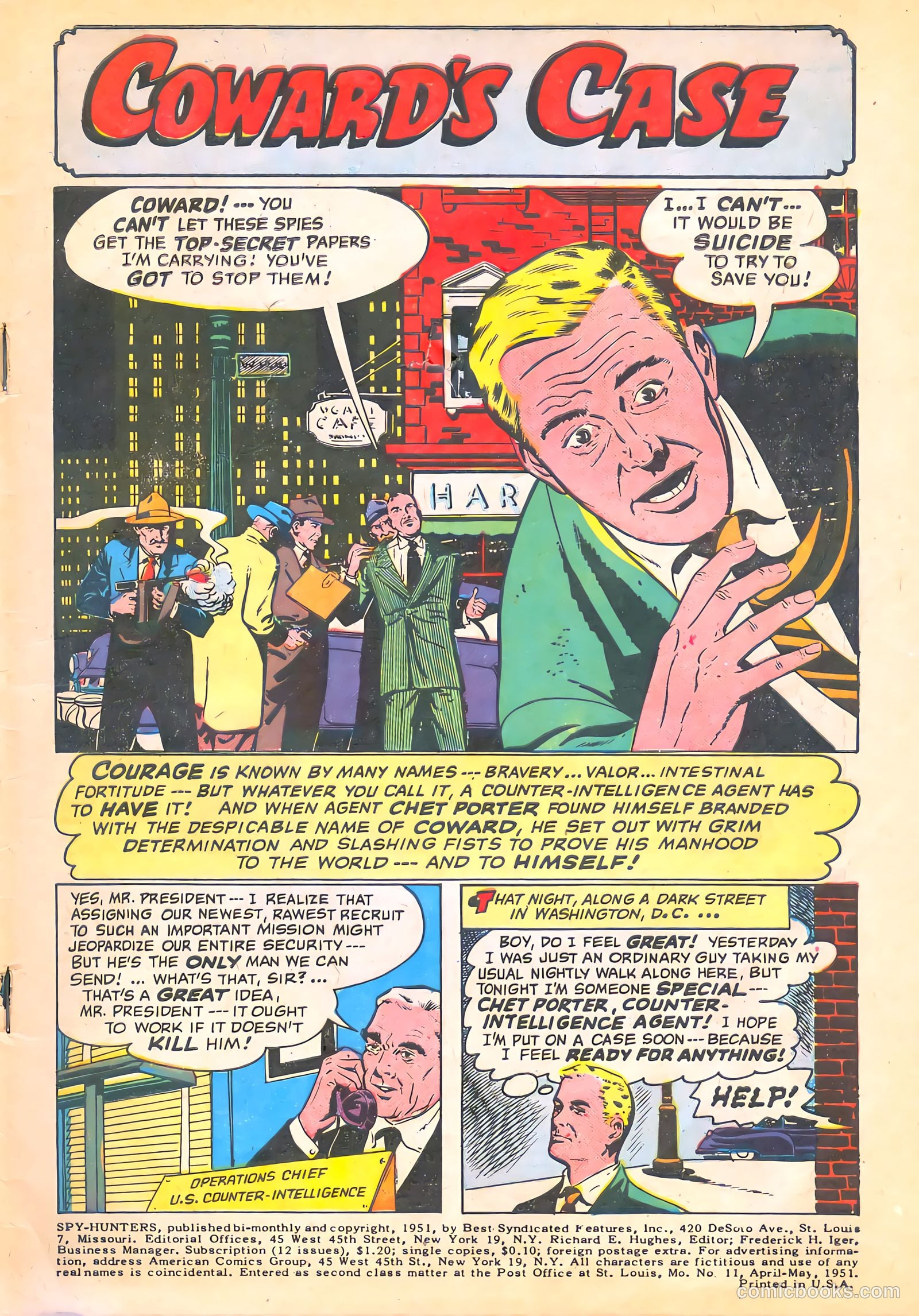 Spy-Hunters #11 (1951) — page 3 of 52
