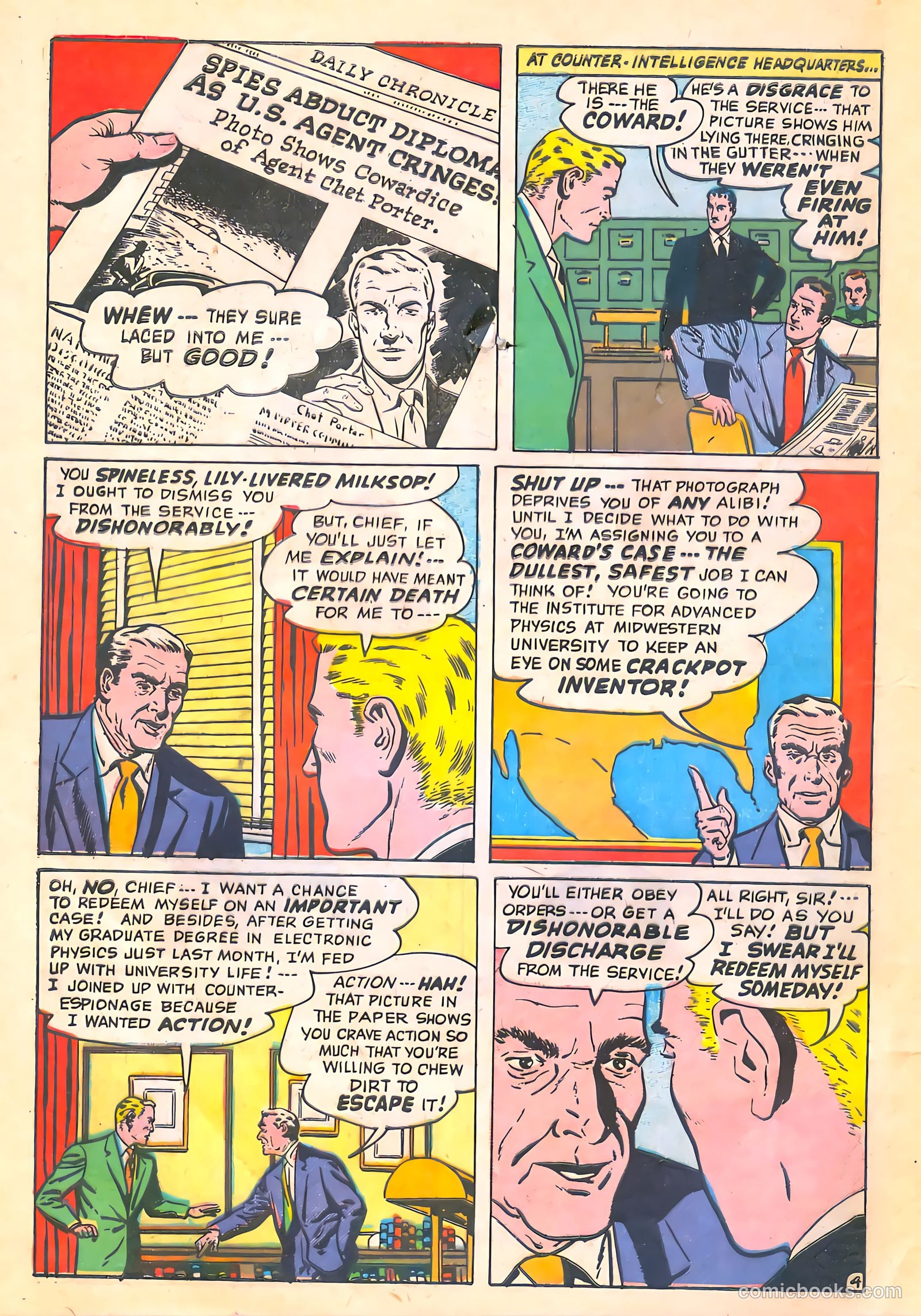 Spy-Hunters #11 (1951) — page 6 of 52