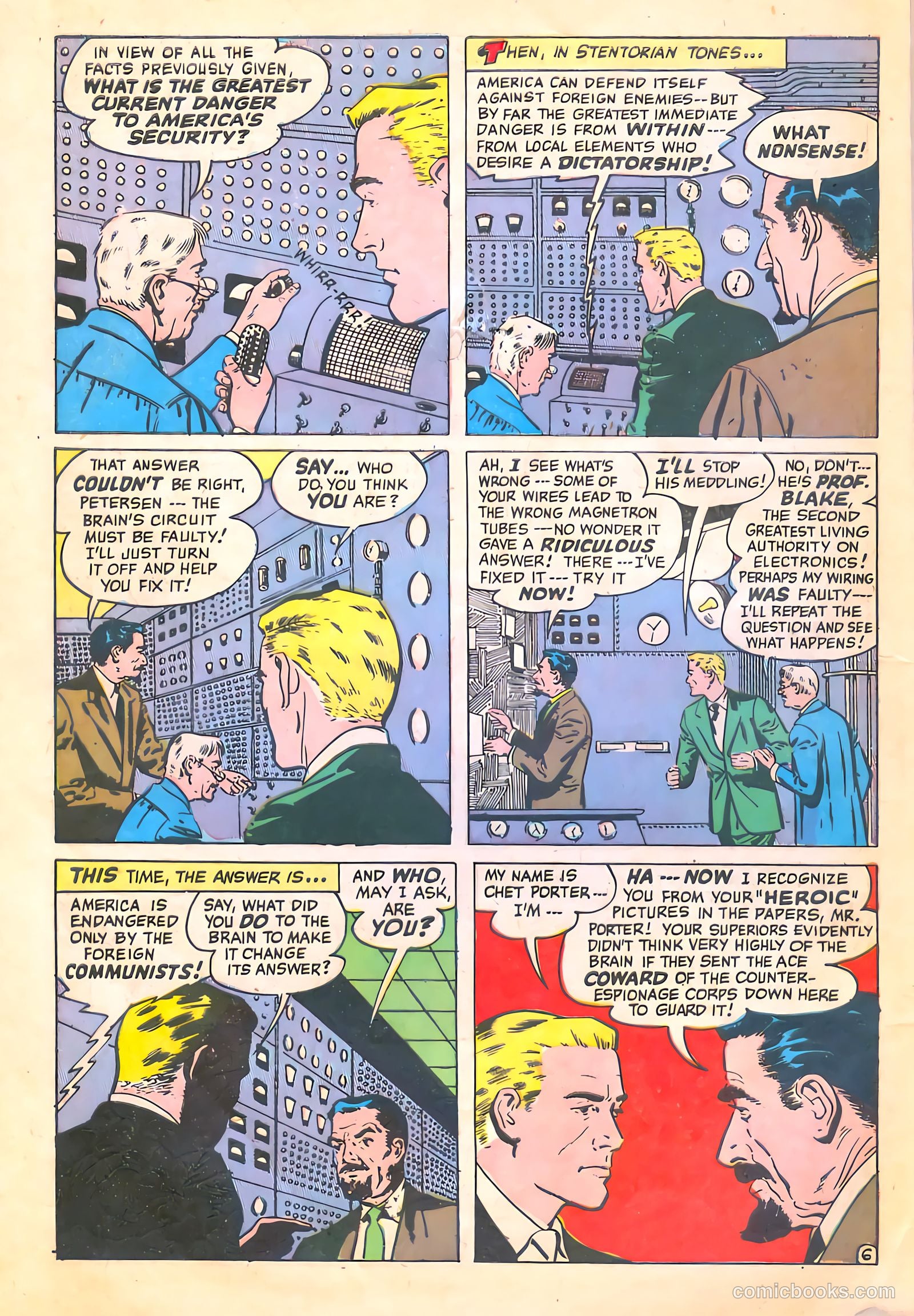 Spy-Hunters #11 (1951) — page 8 of 52