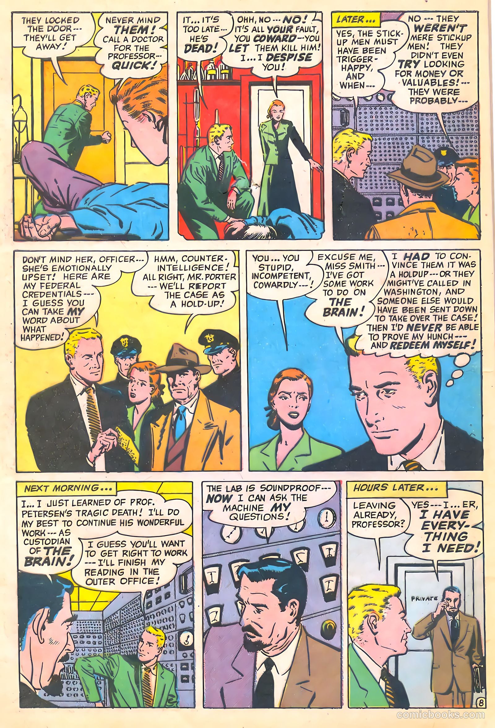 Spy-Hunters #11 (1951) — page 10 of 52