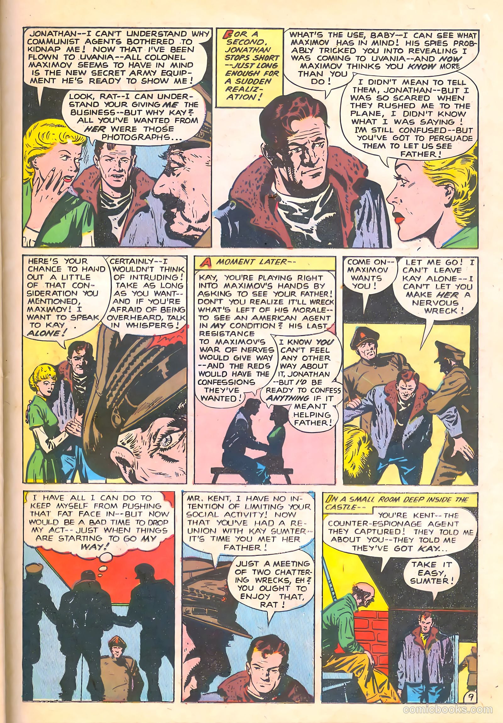 Spy-Hunters #11 (1951) — page 35 of 52
