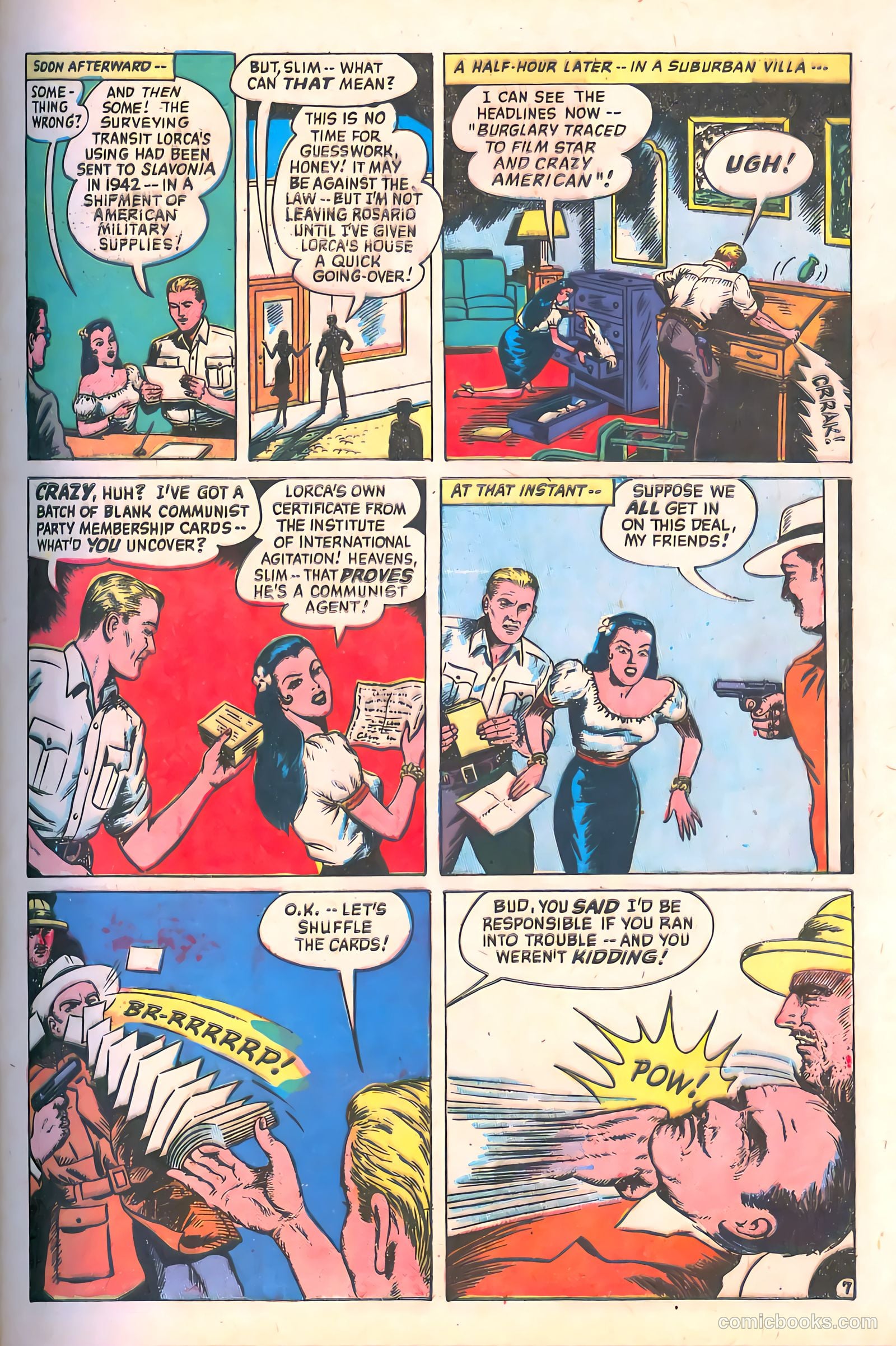 Spy-Hunters #12 (1951) — page 9 of 52