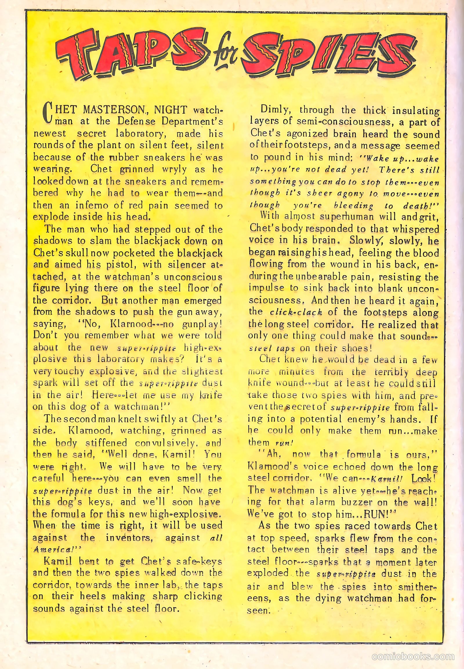 Spy-Hunters #12 (1951) — page 26 of 52