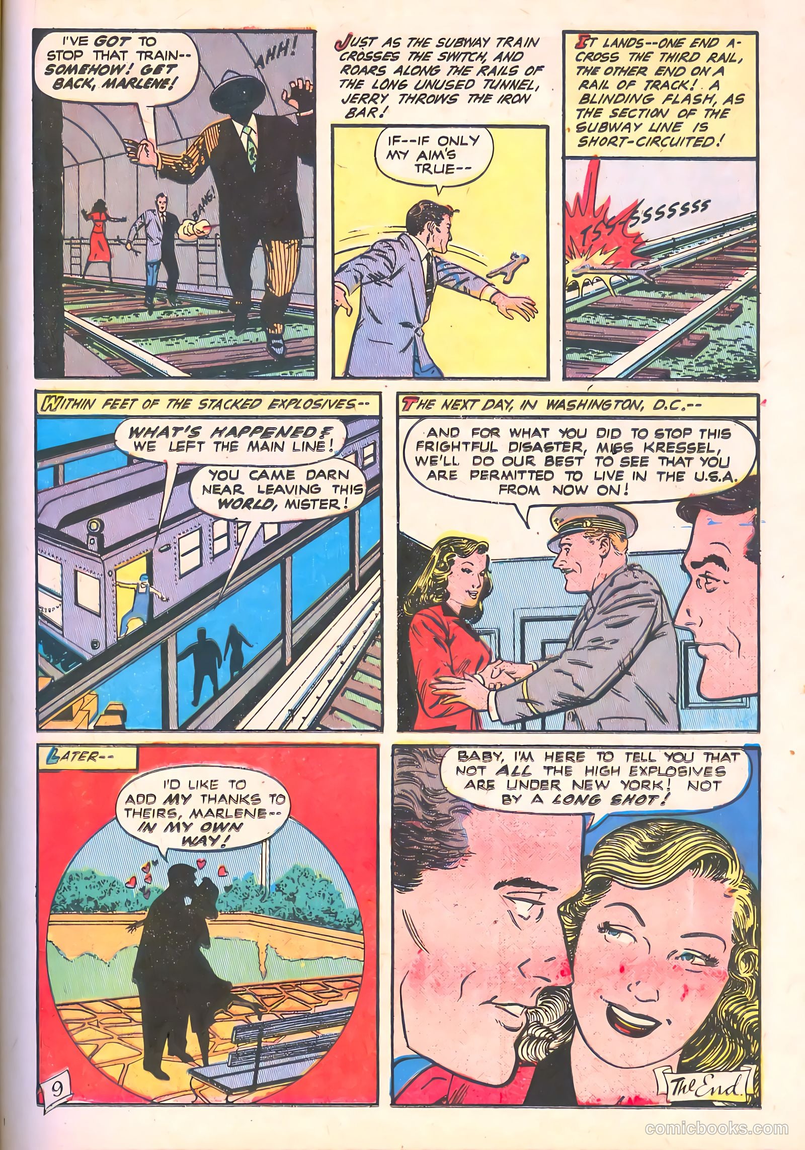 Spy-Hunters #12 (1951) — page 35 of 52