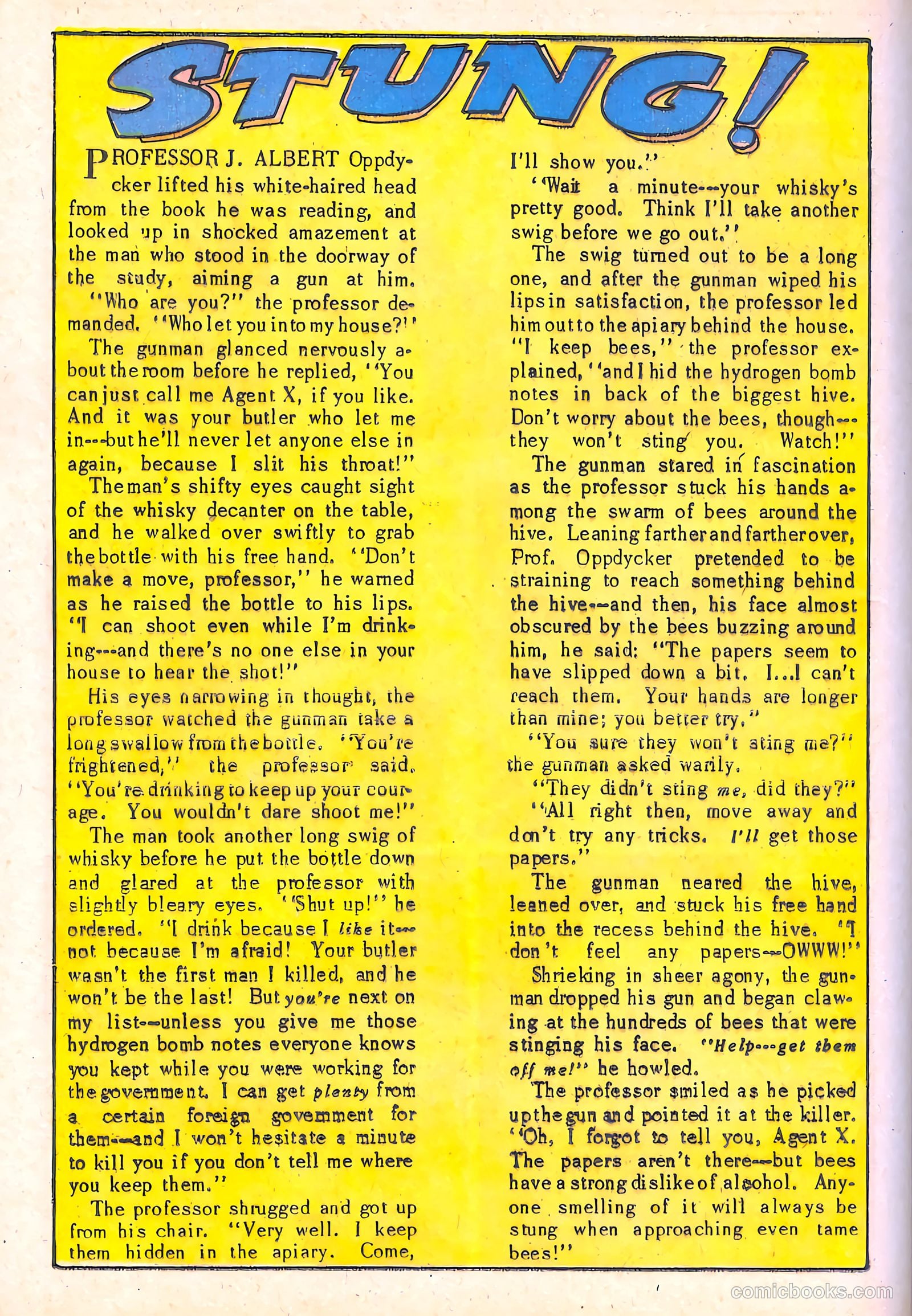 Spy-Hunters #12 (1951) — page 36 of 52