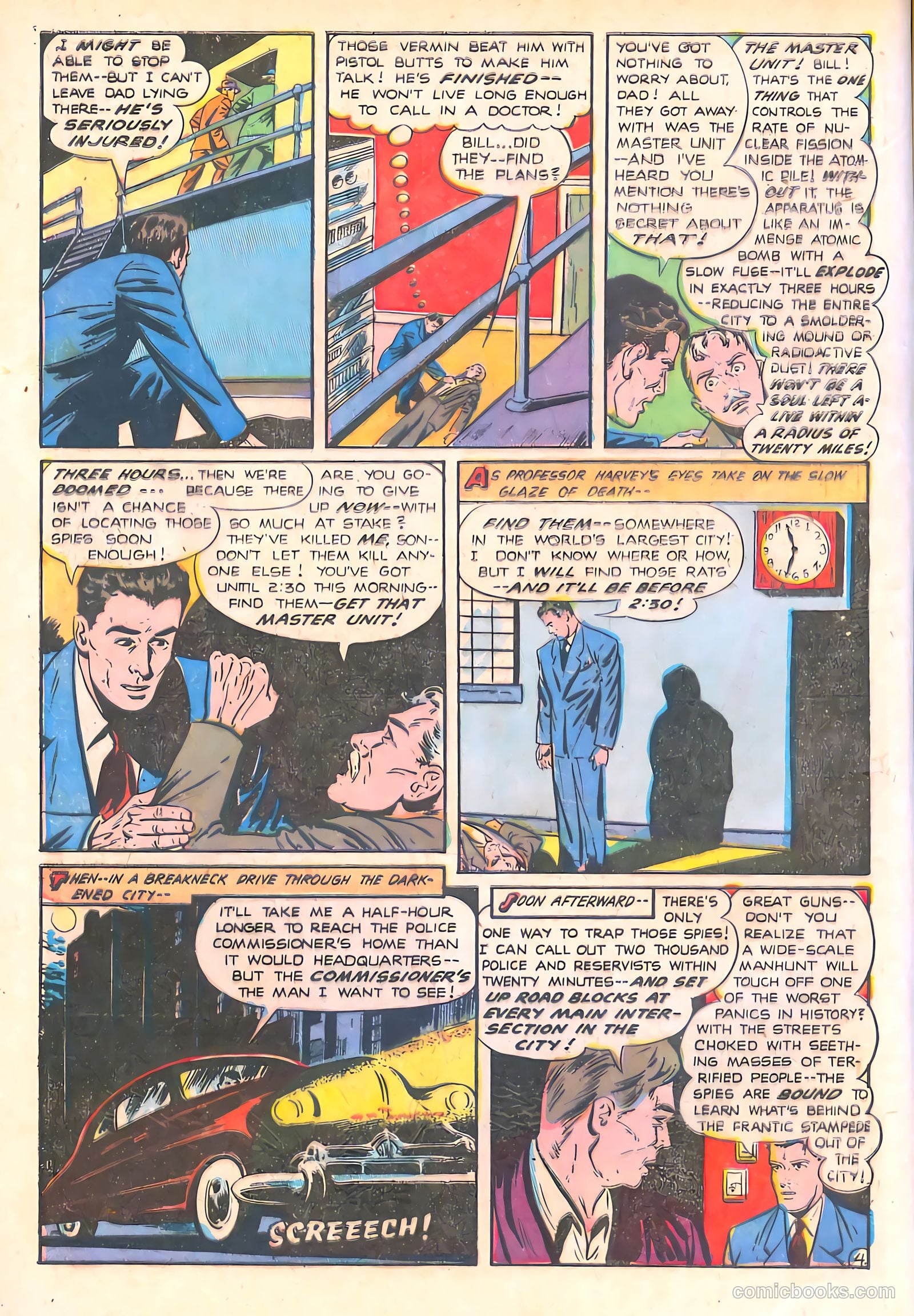 Spy-Hunters #13 (1951) — page 6 of 52