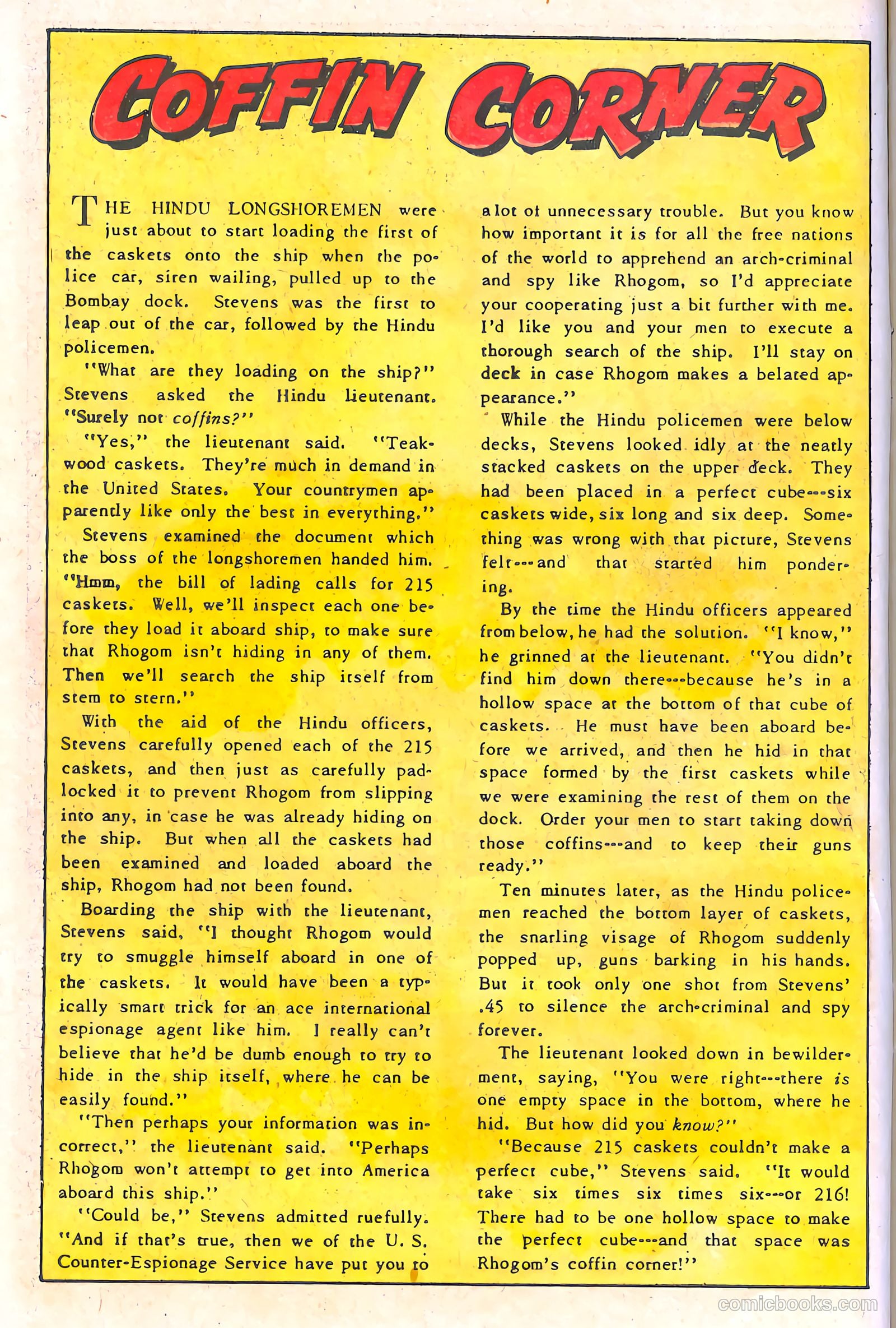 Spy-Hunters #13 (1951) — page 14 of 52