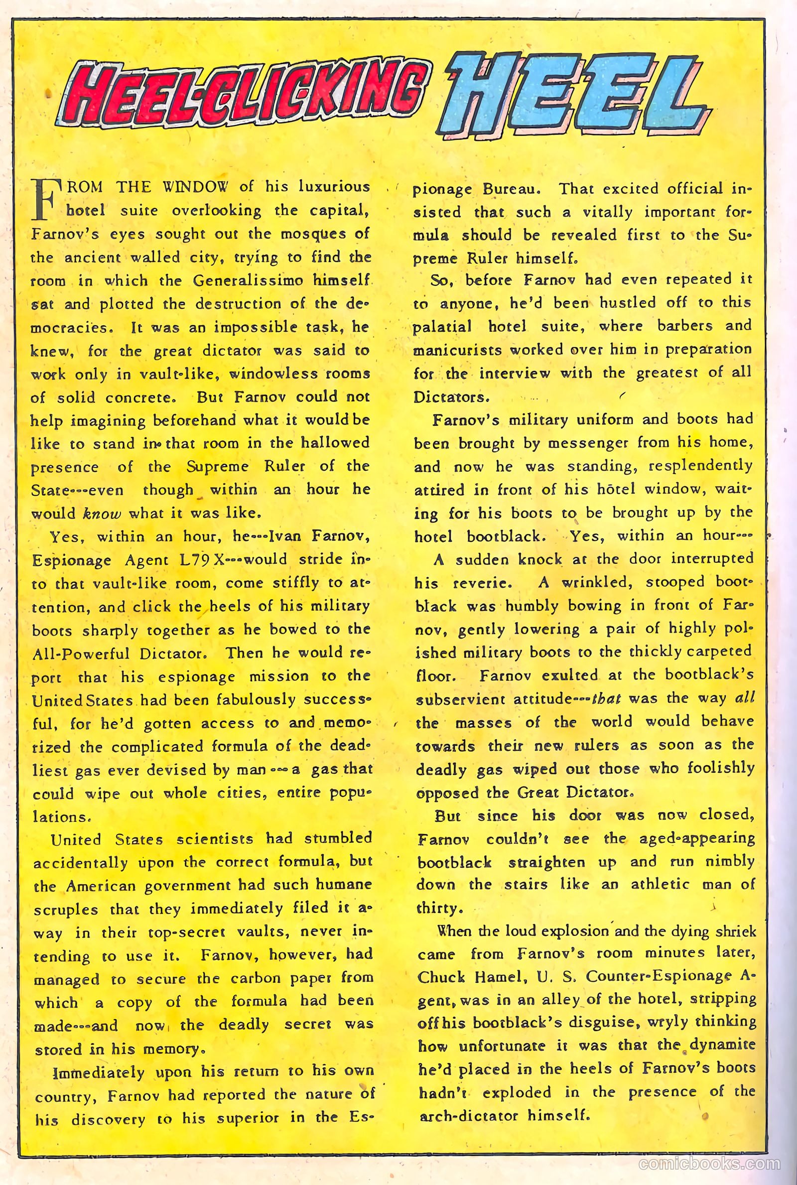 Spy-Hunters #13 (1951) — page 38 of 52