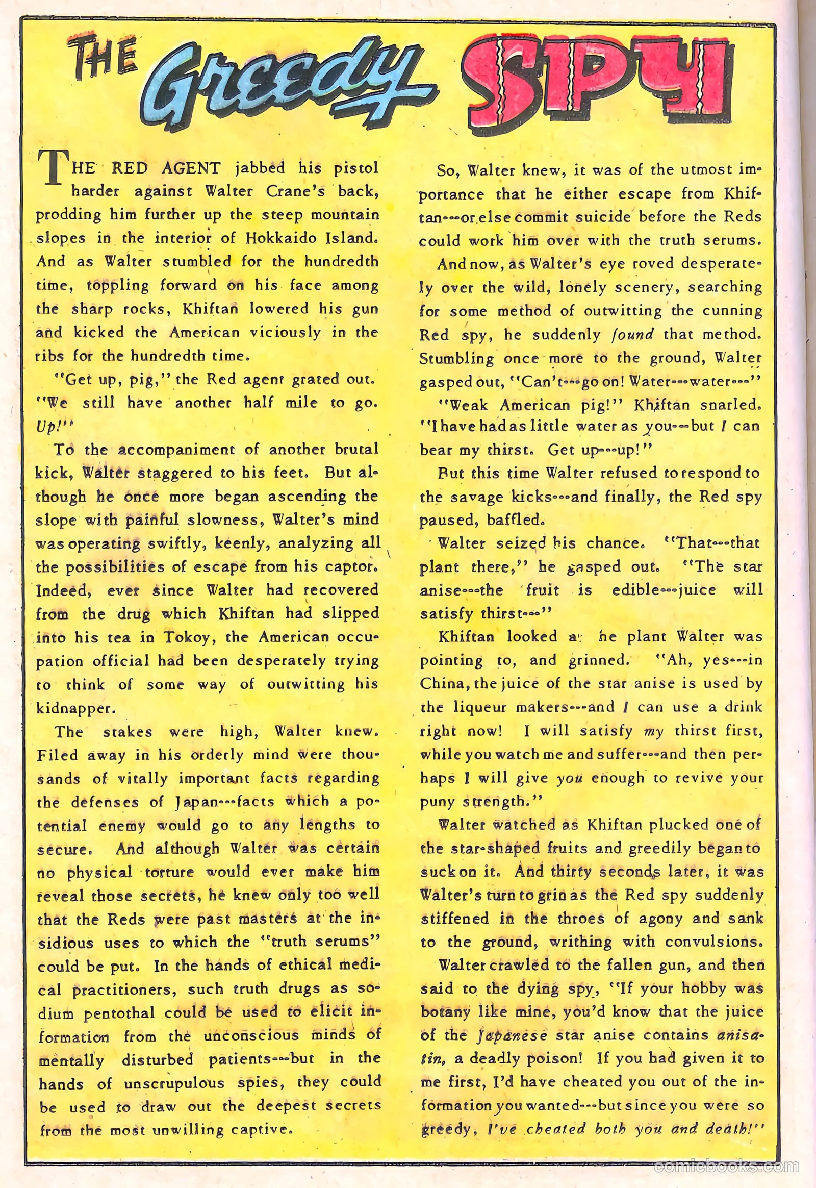 Spy-Hunters #14 (1951) — page 16 of 52