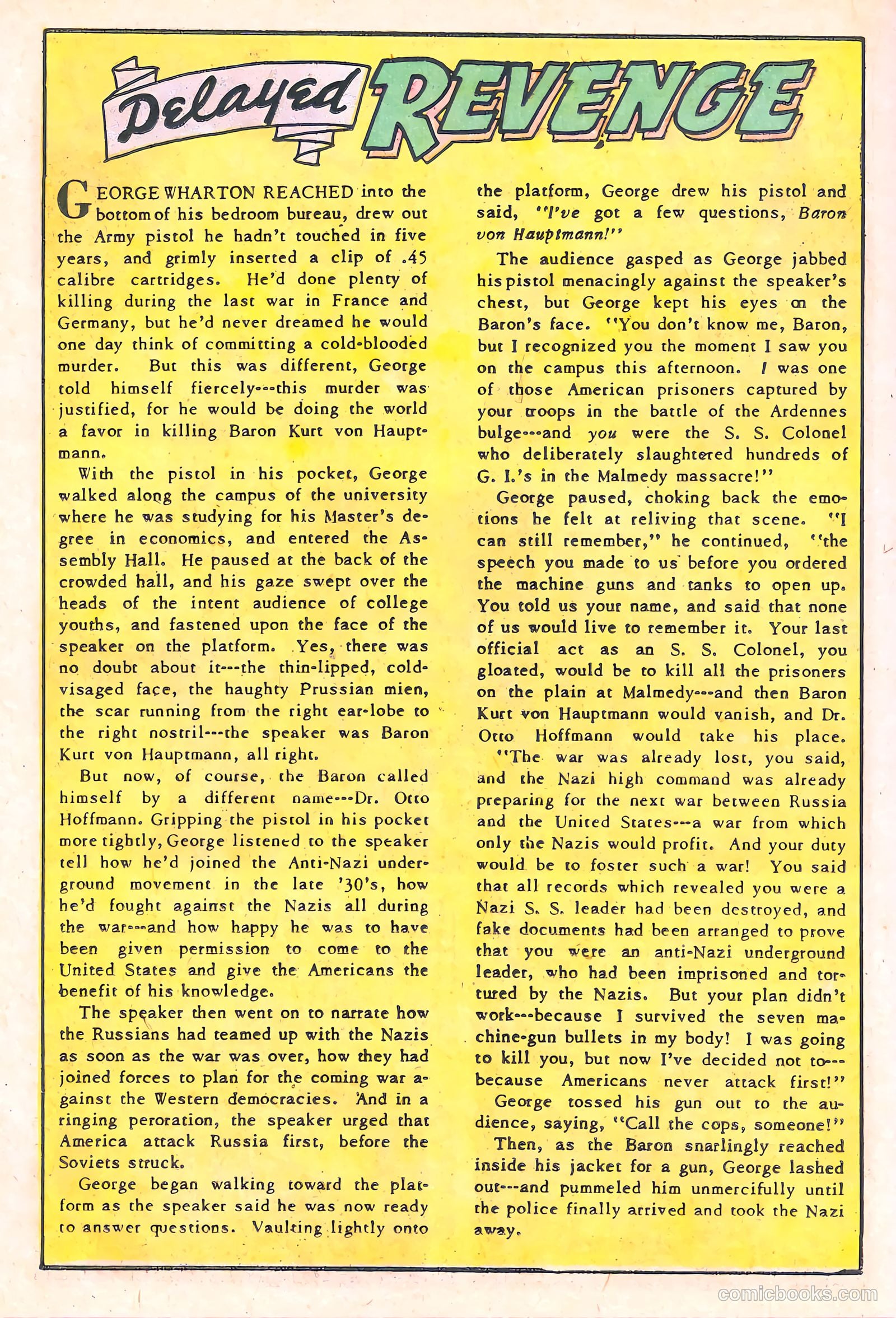 Spy-Hunters #14 (1951) — page 38 of 52