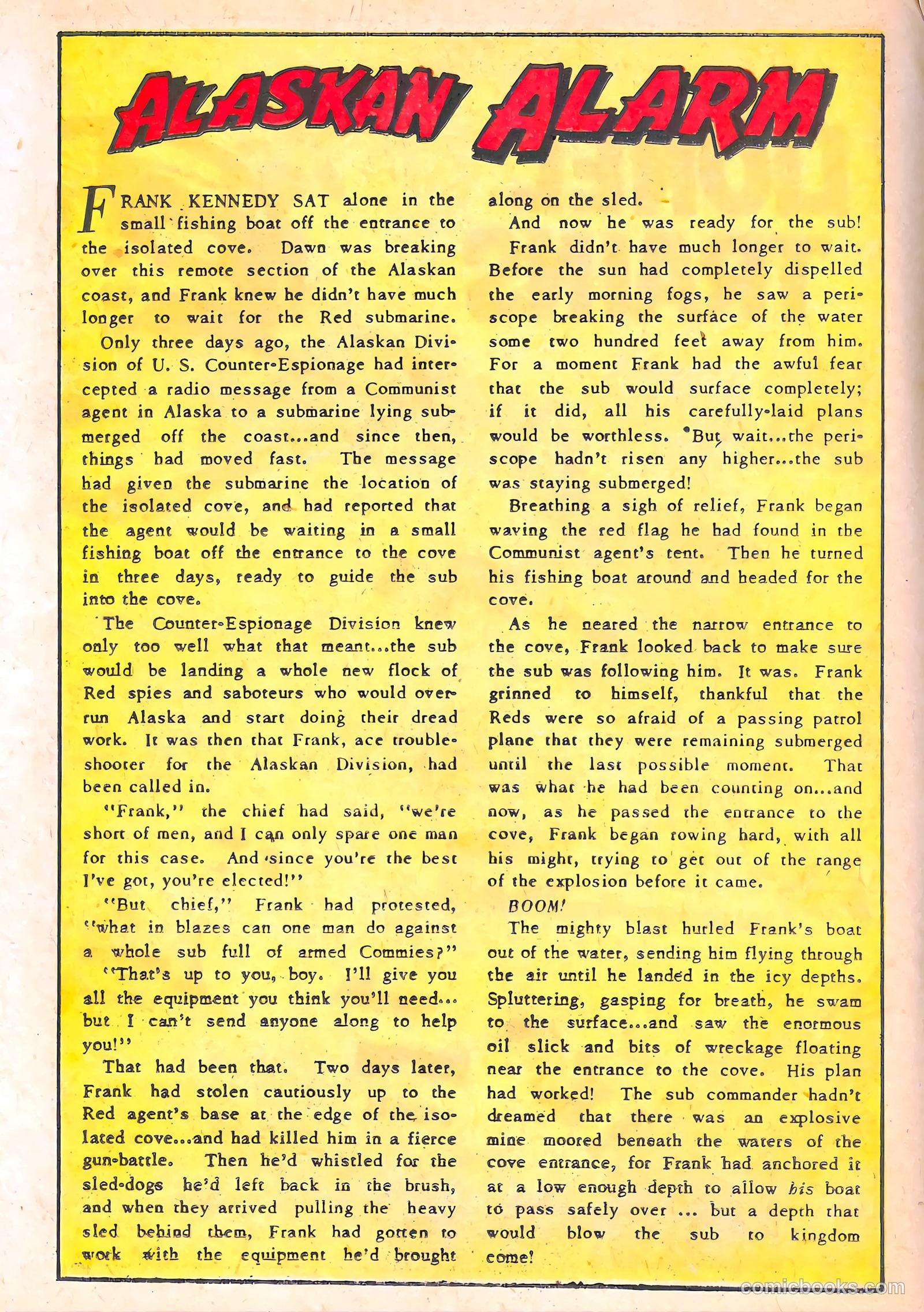 Spy-Hunters #15 (1951) — page 22 of 36