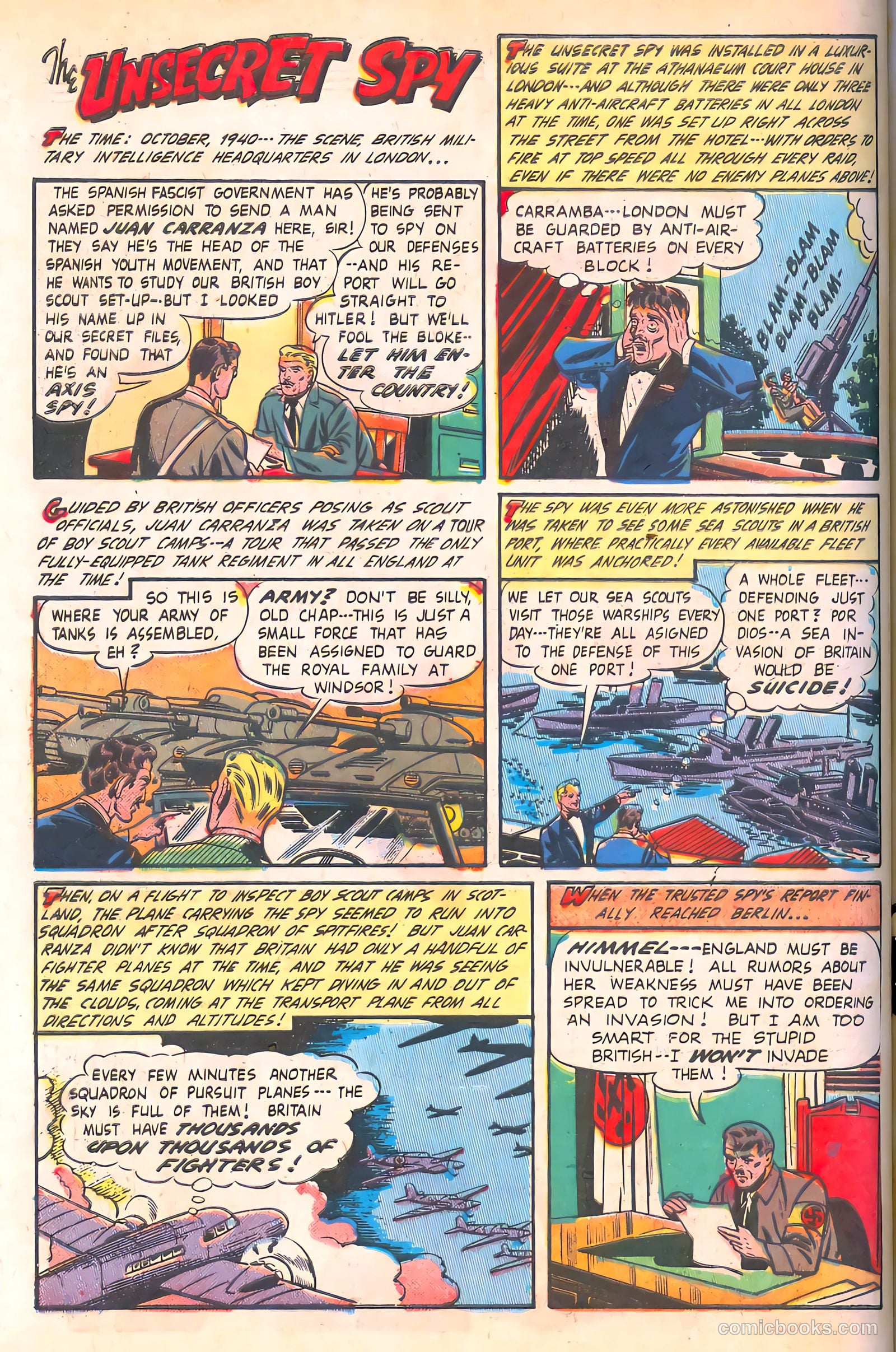 Spy-Hunters #15 (1951) — page 34 of 36