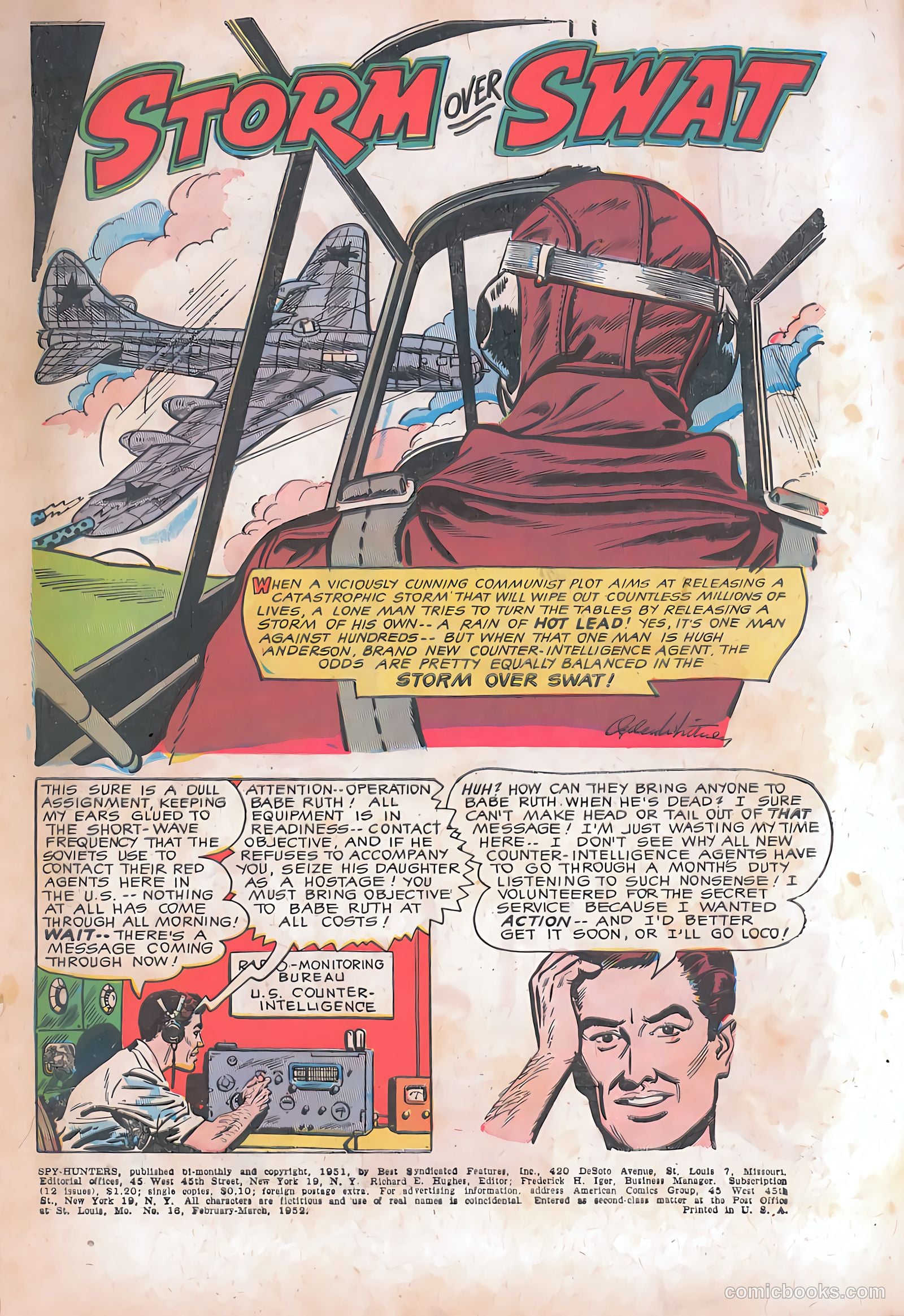 Spy-Hunters #16 (1952) — page 3 of 36