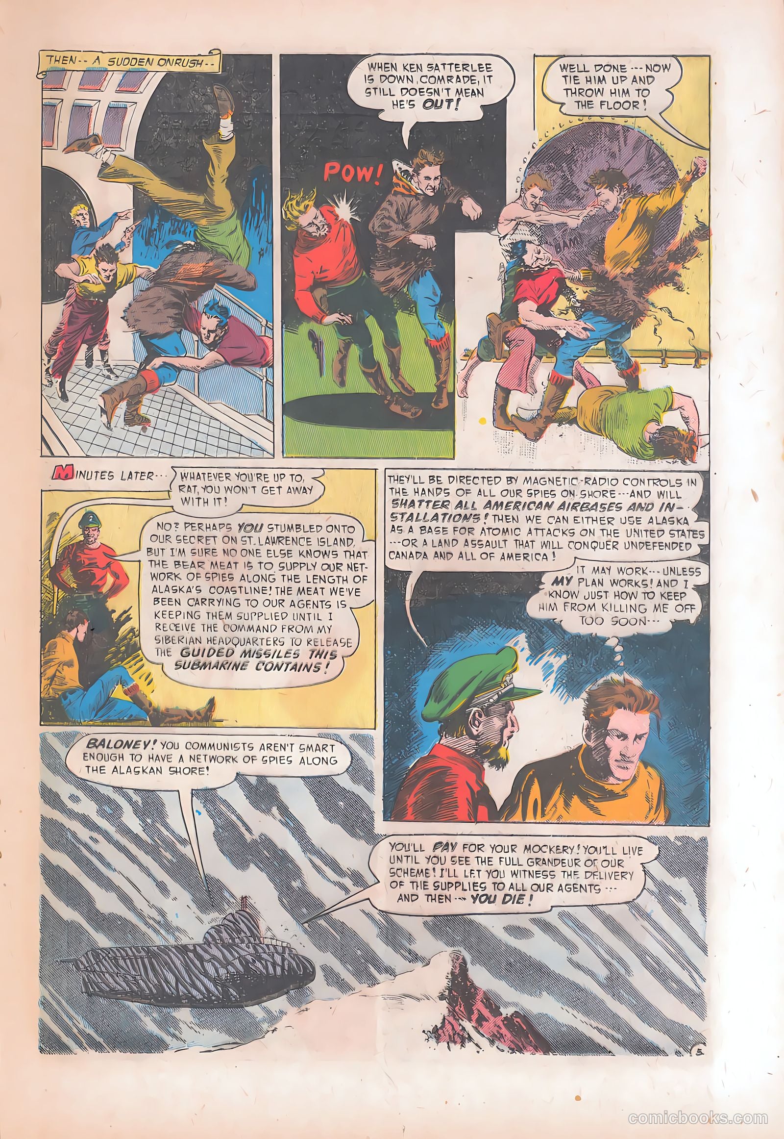 Spy-Hunters #16 (1952) — page 17 of 36