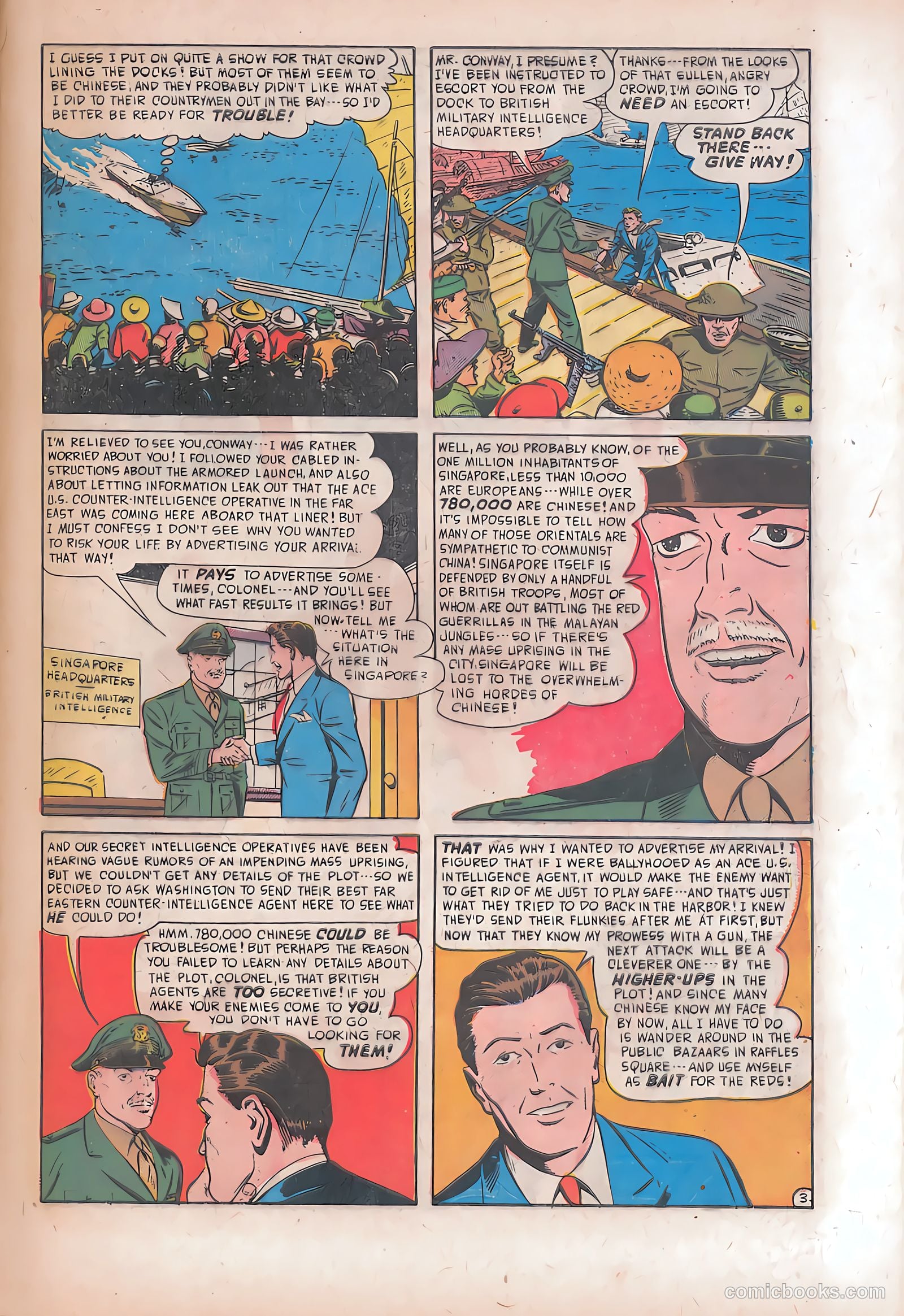 Spy-Hunters #16 (1952) — page 29 of 36