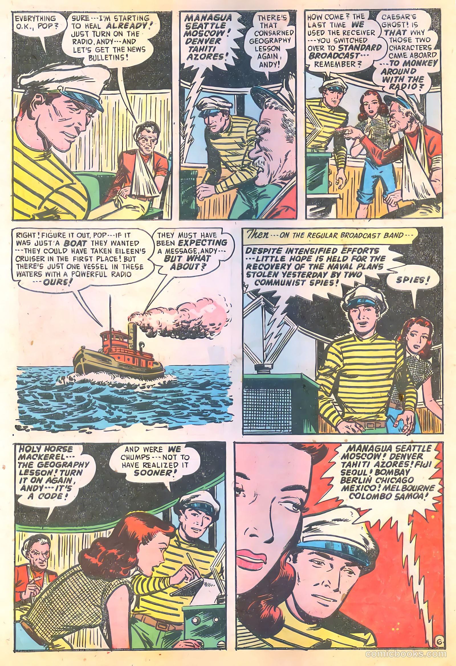 Spy-Hunters #17 (1952) — page 8 of 36