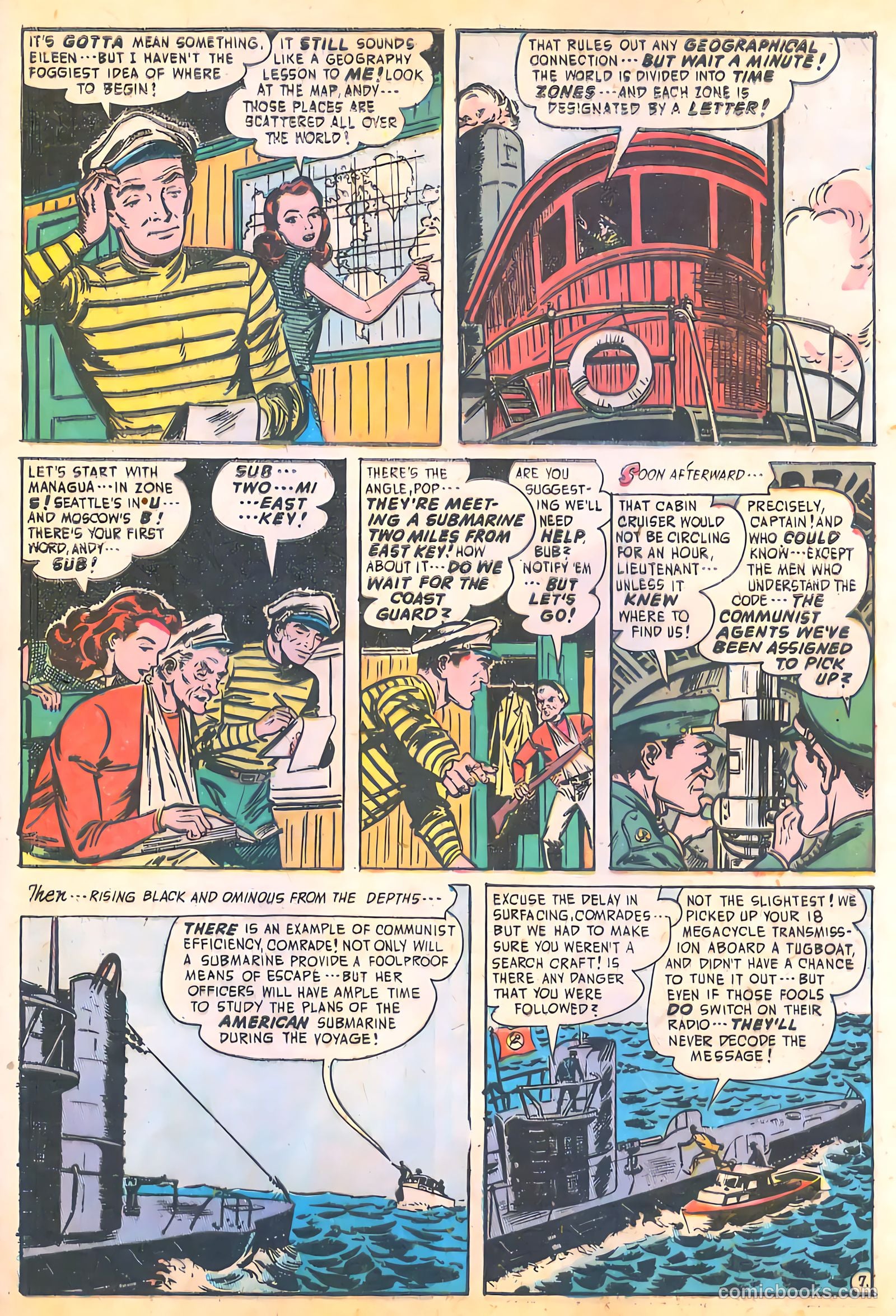 Spy-Hunters #17 (1952) — page 9 of 36