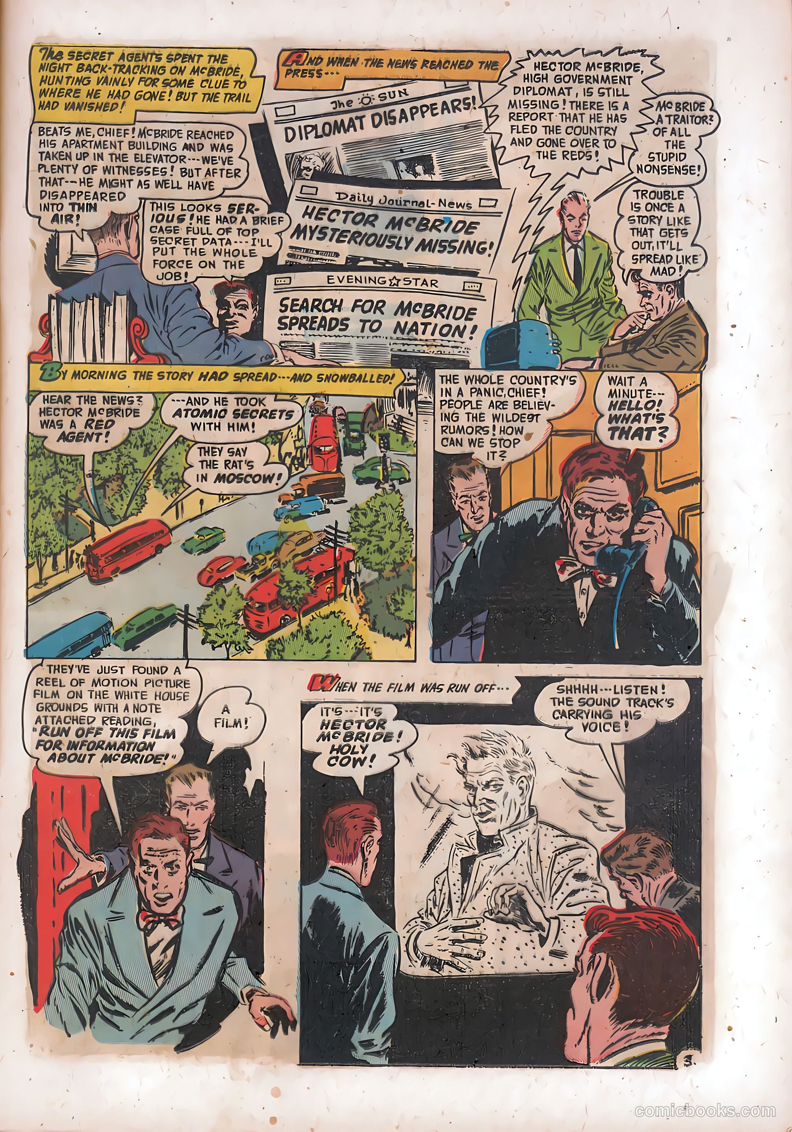 Spy-Hunters #18 (1952) — page 15 of 36