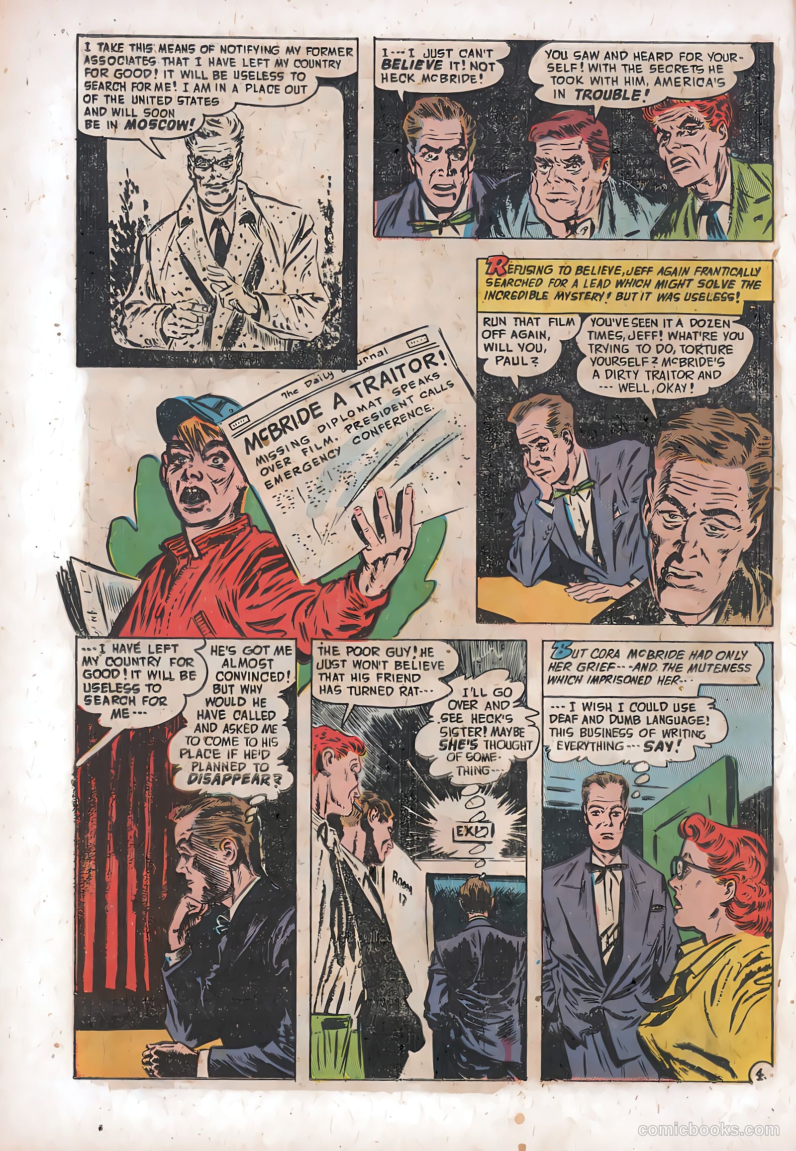 Spy-Hunters #18 (1952) — page 16 of 36