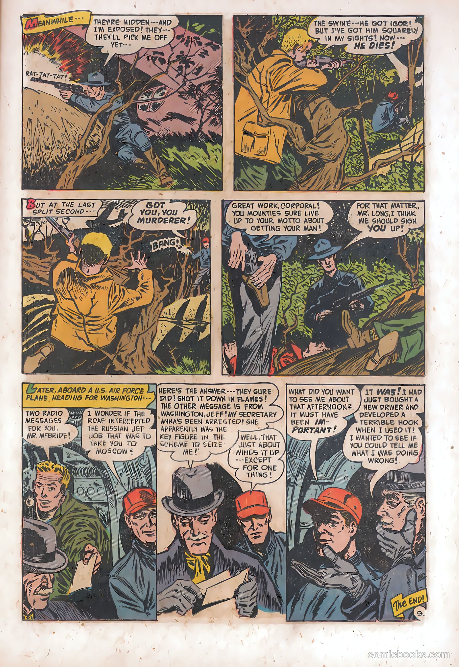Spy-Hunters #18 (1952) — page 21 of 36