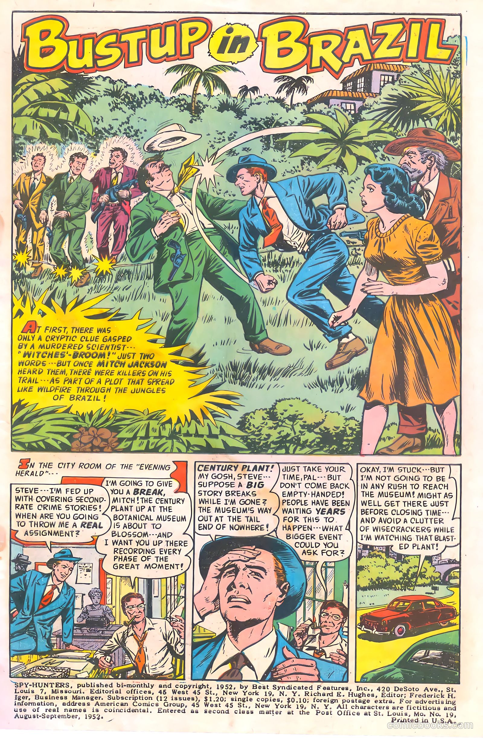 Spy-Hunters #19 (1952) — page 3 of 36